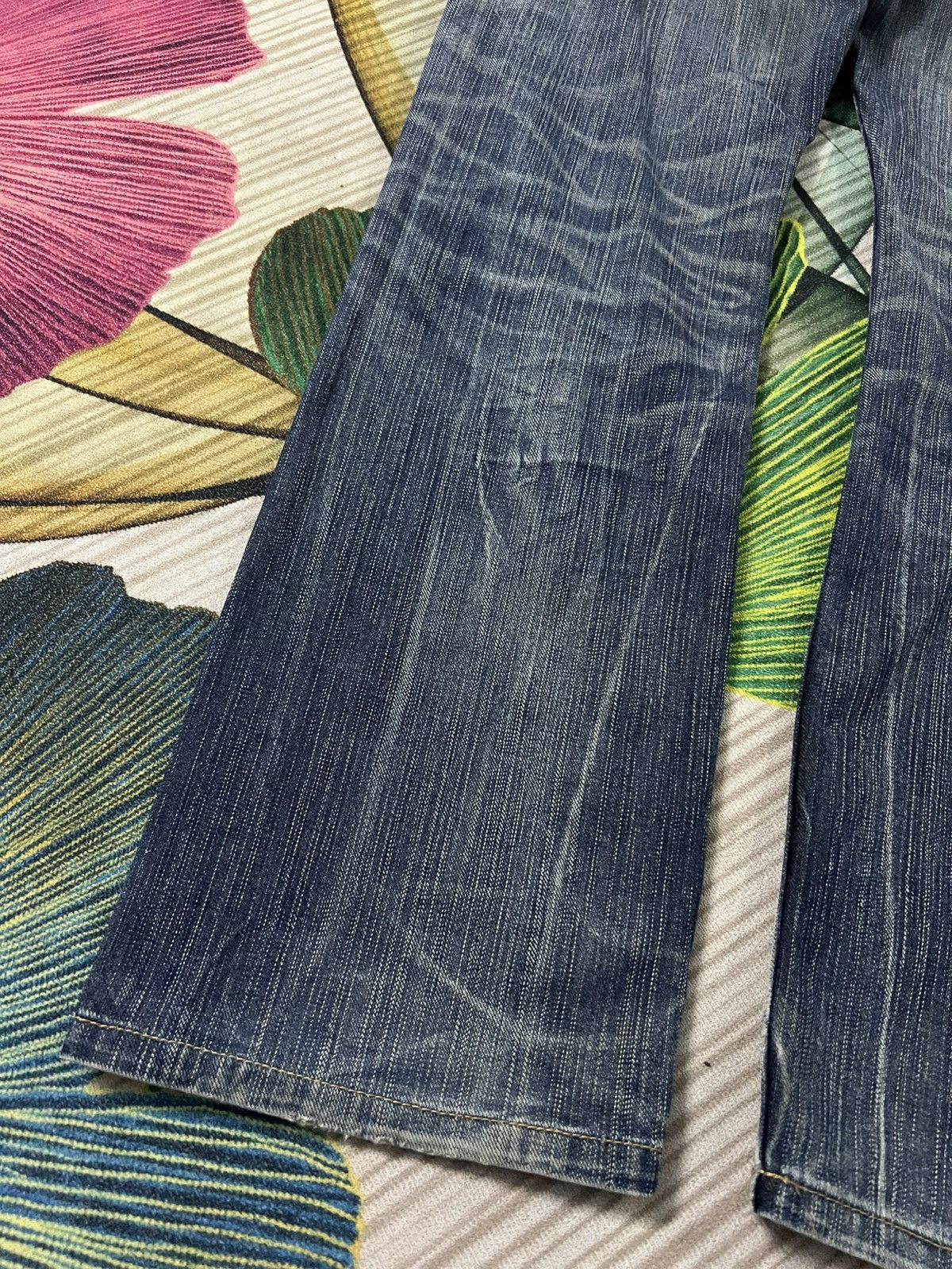 Edwin × If Six Was Nine × Jean 💥FLARE💥EDWIN EXCLUSIVE VINTAGE XV DISTRESSED JEANS Size US 29 - 14 Thumbnail
