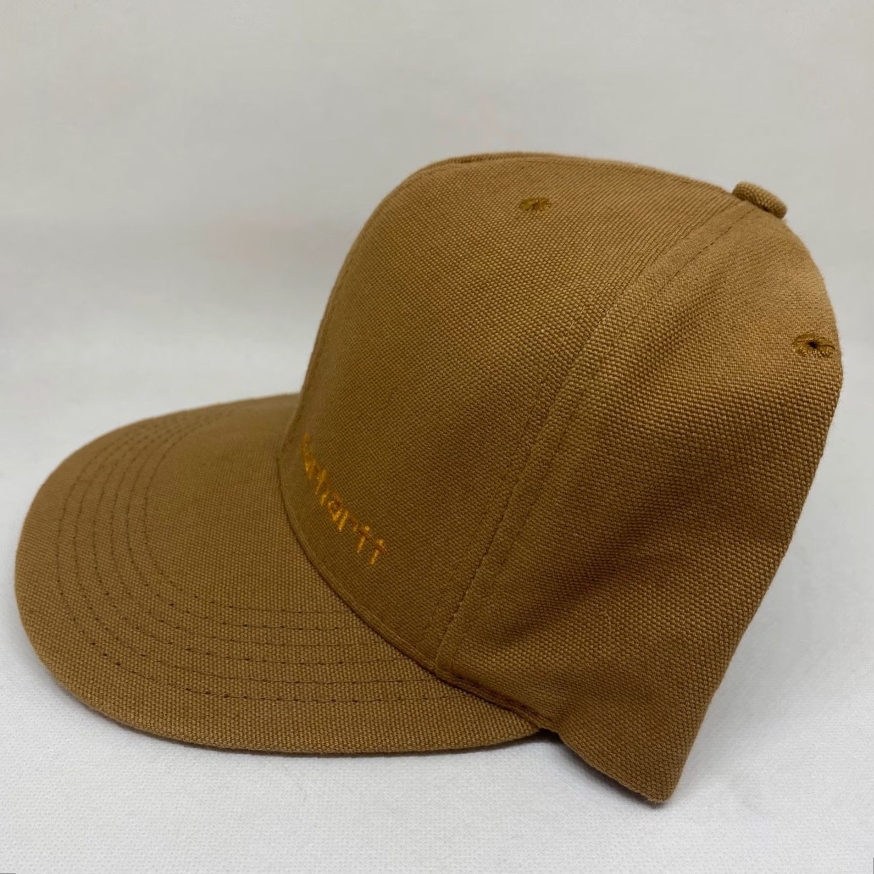 Carhartt VINTAGE Carhartt Hat Cap Snapback Brown Canvas Embroidered USA Chore Work Adjustable Unisex Adults Classic Outdoor USA Theme Size ONE SIZE - 3 Thumbnail