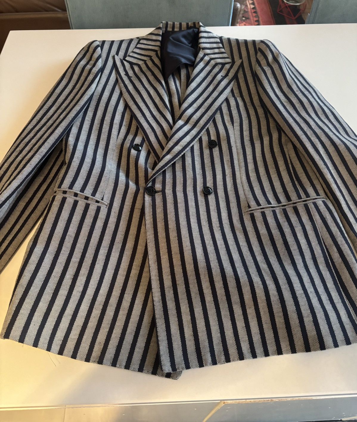 Blazer Massimo Piombo 100% Coton – Taille 52IT/XL – Couleur Kaki – Fabriqué En Italie