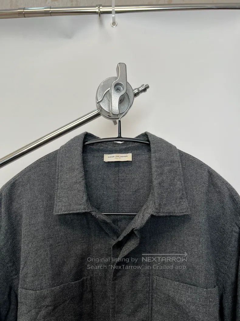 Dries Van Noten DRIES VAN NOTEN Grayish Blue Tailored Shirt Size US S / EU 44-46 / 1 - 3 Thumbnail