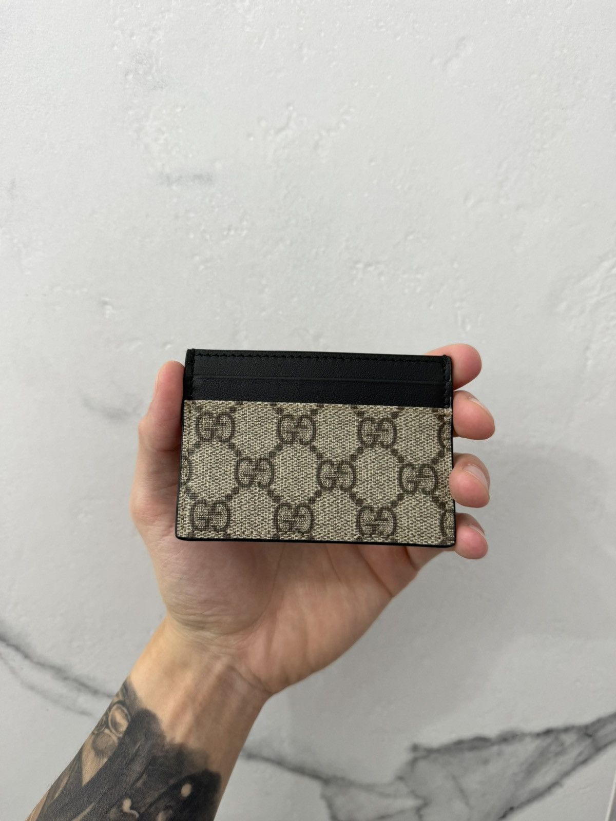 Gucci Gucci Cardholder Beige Size ONE SIZE - 1 Thumbnail