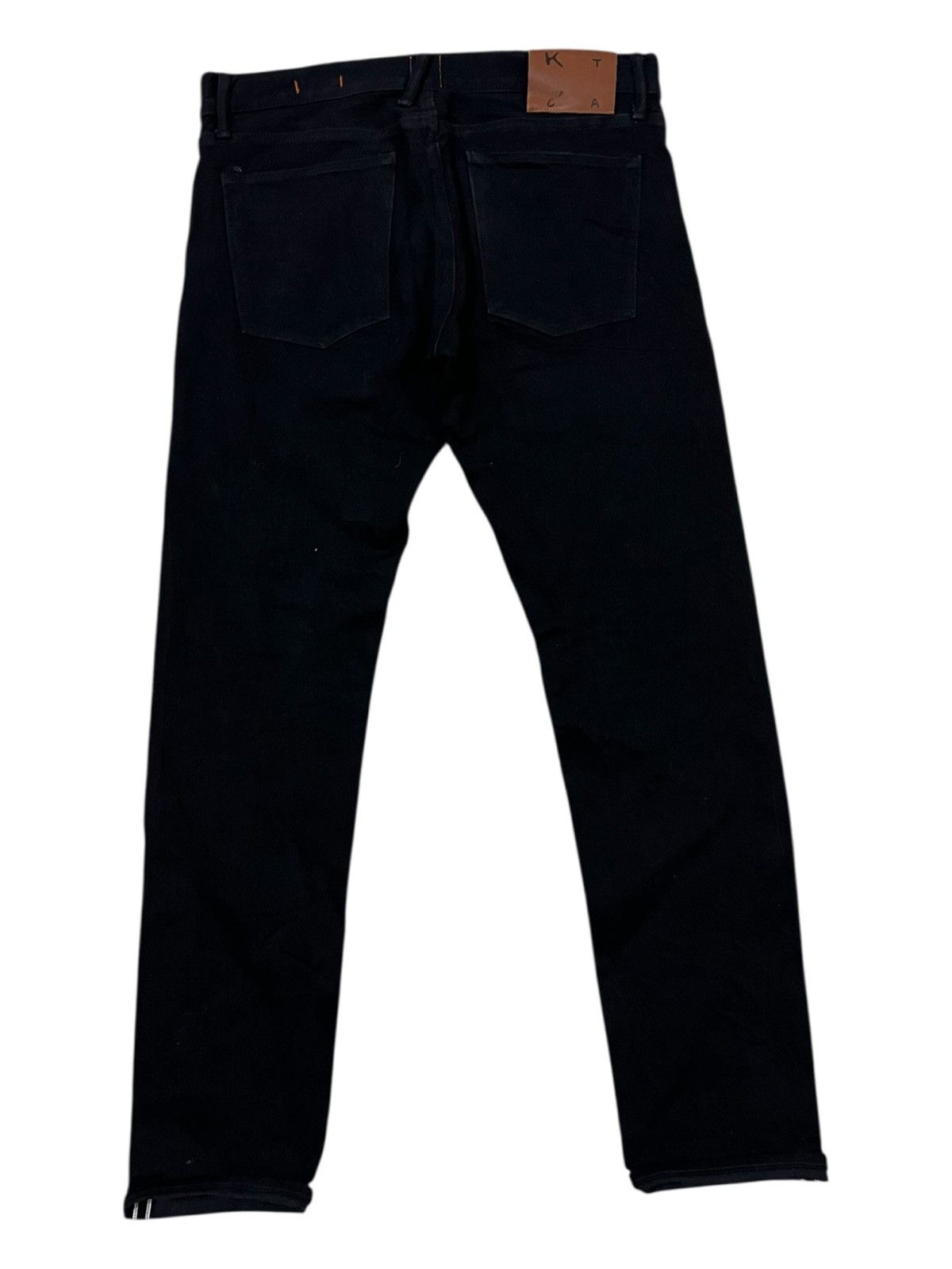 KATO Hiroshi Kato 14oz Selvaged Denim The Pen Slim Black Raw Jean Size US 34 / EU 50 - 3 Thumbnail