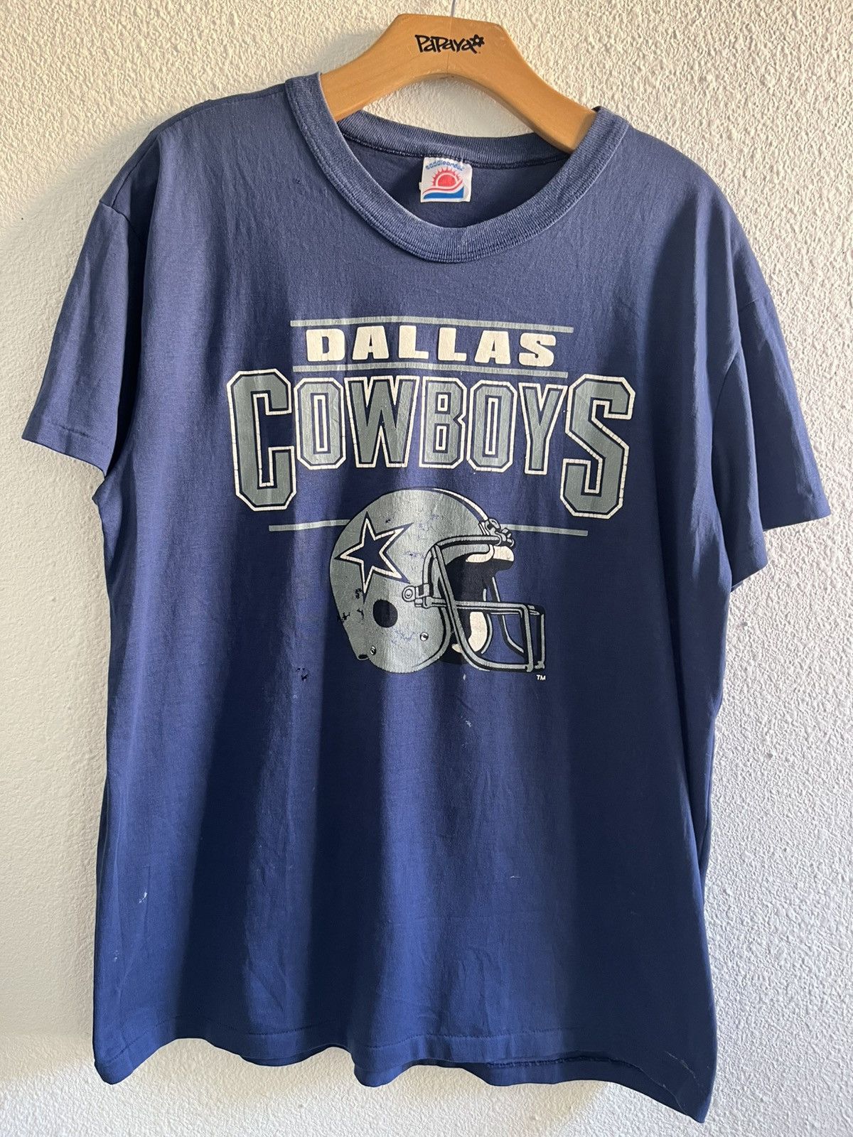 Other 1980s or 1990s blue cotton Vintage Dallas cowboys t-shirt L Size US L / EU 52-54 / 3 - 1 Thumbnail