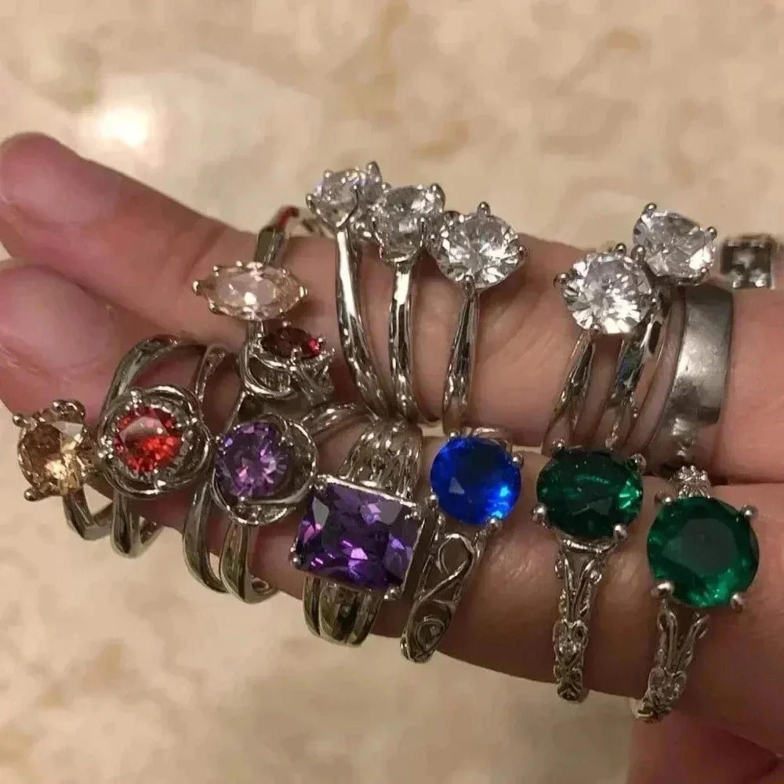 Designer Rings fit between size 7 and 8 Size ONE SIZE - 1 Preview