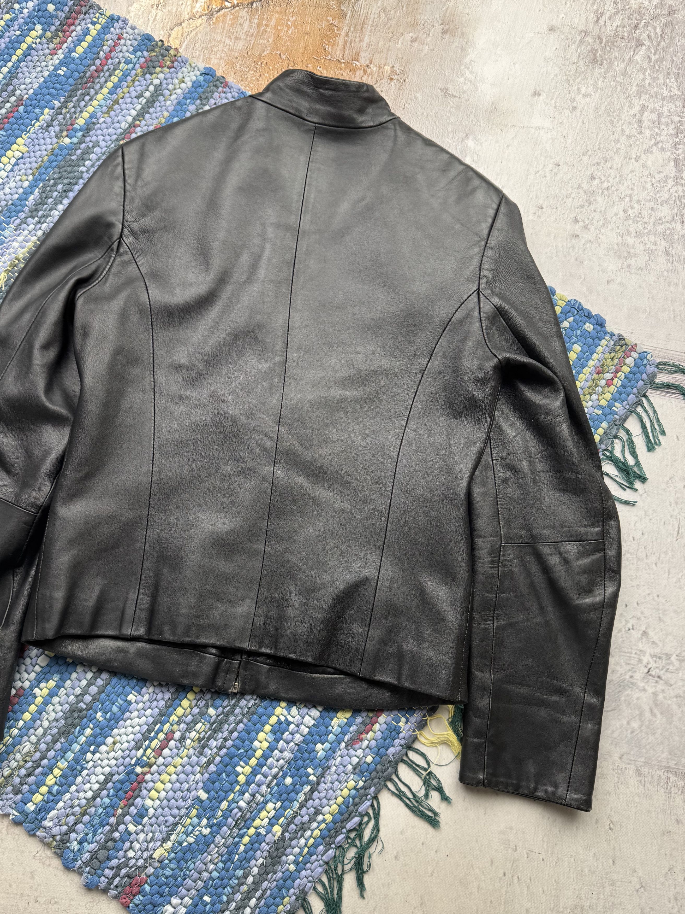 Vintage Vintage Cropped Leather Jacket A524D15(25) Size M / US 6-8 / IT 42-44 - 9 Thumbnail