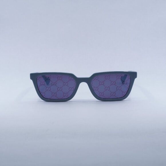Gucci Gucci GG1539S 003 Sunglasses Light Blue Square Frame Size ONE SIZE - 2 Thumbnail