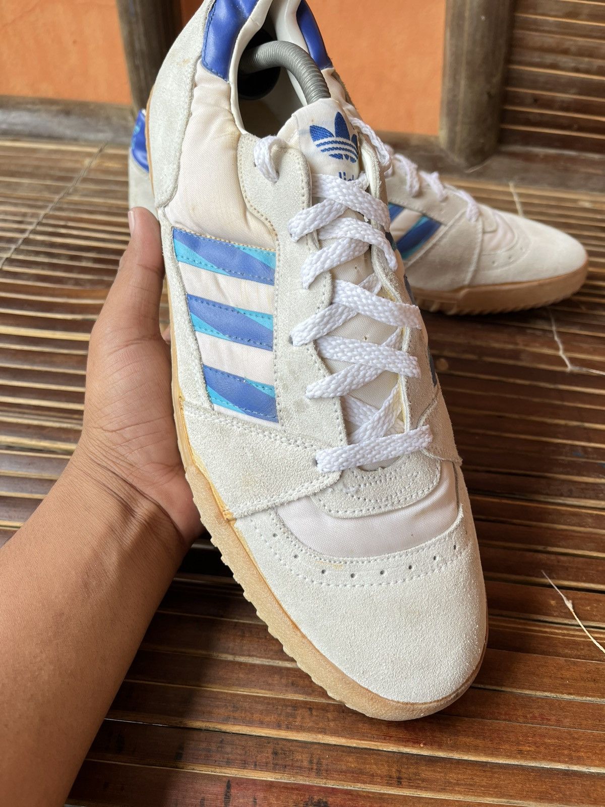 Adidas 1990s Adidas Indoor training vintage rare Size US 12.5 / EU 45-46 - 8 Thumbnail