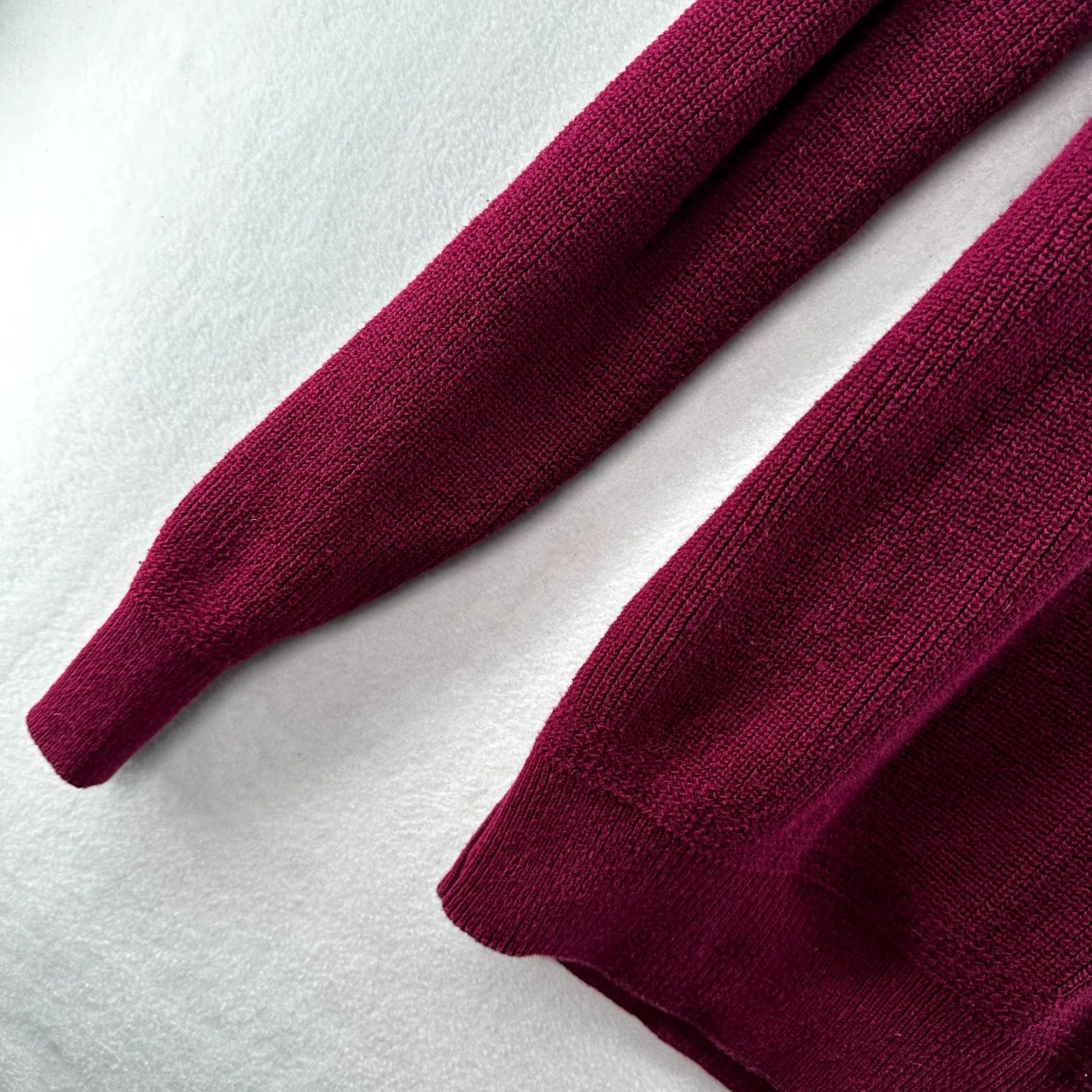 Vintage VINTAGE L.L. Bean Sweater Pullover Knit Crew Neck Long Sleeve 2XL Maroon Red Button Cotton Wool USA Mens Size US XXL / EU 58 / 5 - 7 Thumbnail