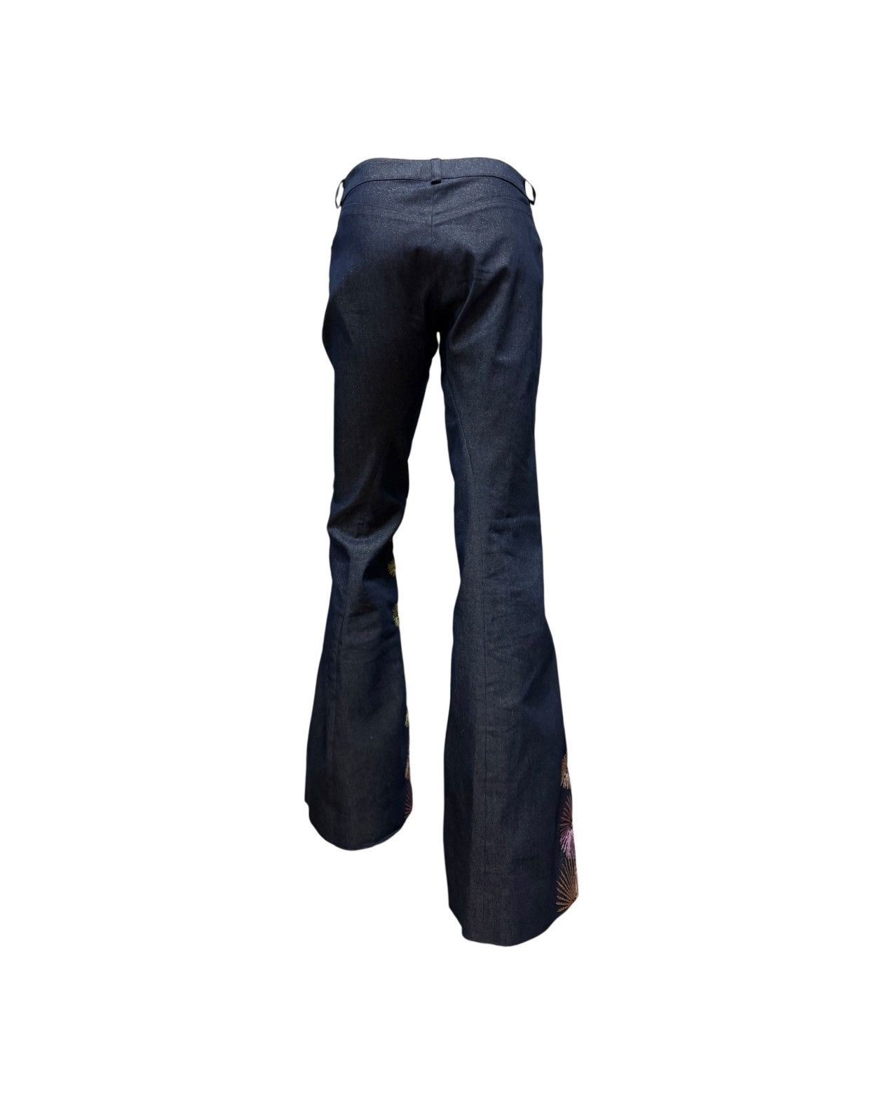 Dior CHRISTIAN DIOR S/S 2002 Fireworks Beaded Flared Denim Pants Size 27" / US 4 / IT 40 - 2 Thumbnail
