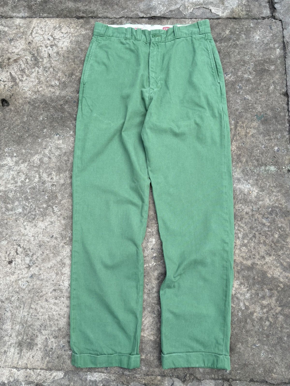 Levi's × Levi's Vintage Clothing LVC Levis Tab Twill 1950s Chino Sanforized Sailing Pants Size US 31 - 1 Thumbnail