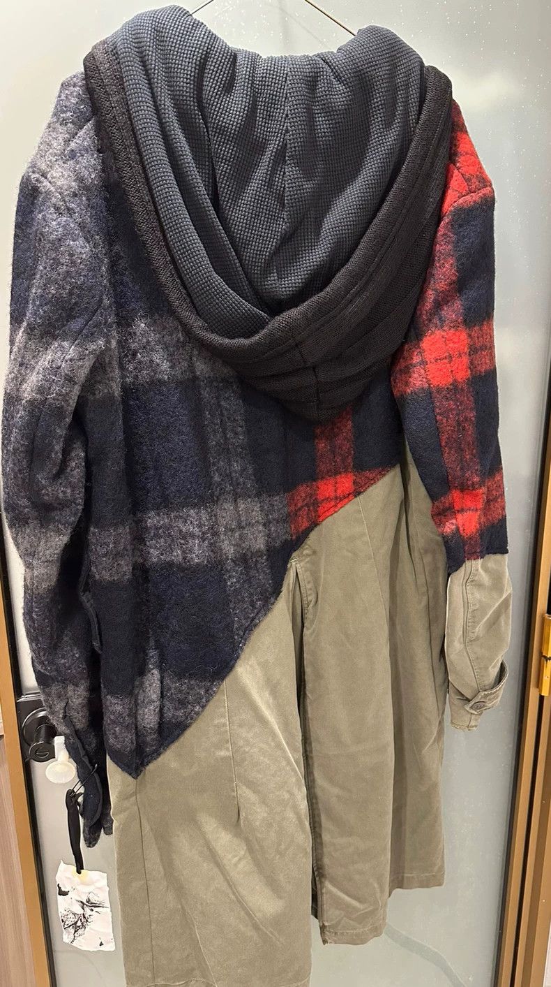 Greg Lauren Greg Lauren size2 Red and black cashmere blended patchwork Size US M / EU 48-50 / 2 - 2 Thumbnail