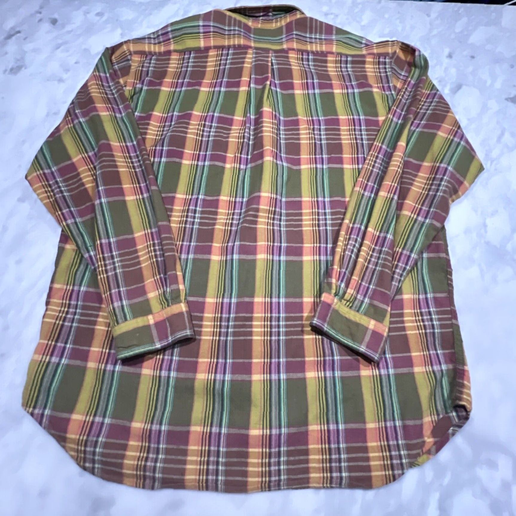 Karl Kani VINTAGE Karl Kani Men's Long Sleeve Plaid Button-Up Shirt 2XL Casual Sports Size US XXL / EU 58 / 5 - 4 Thumbnail