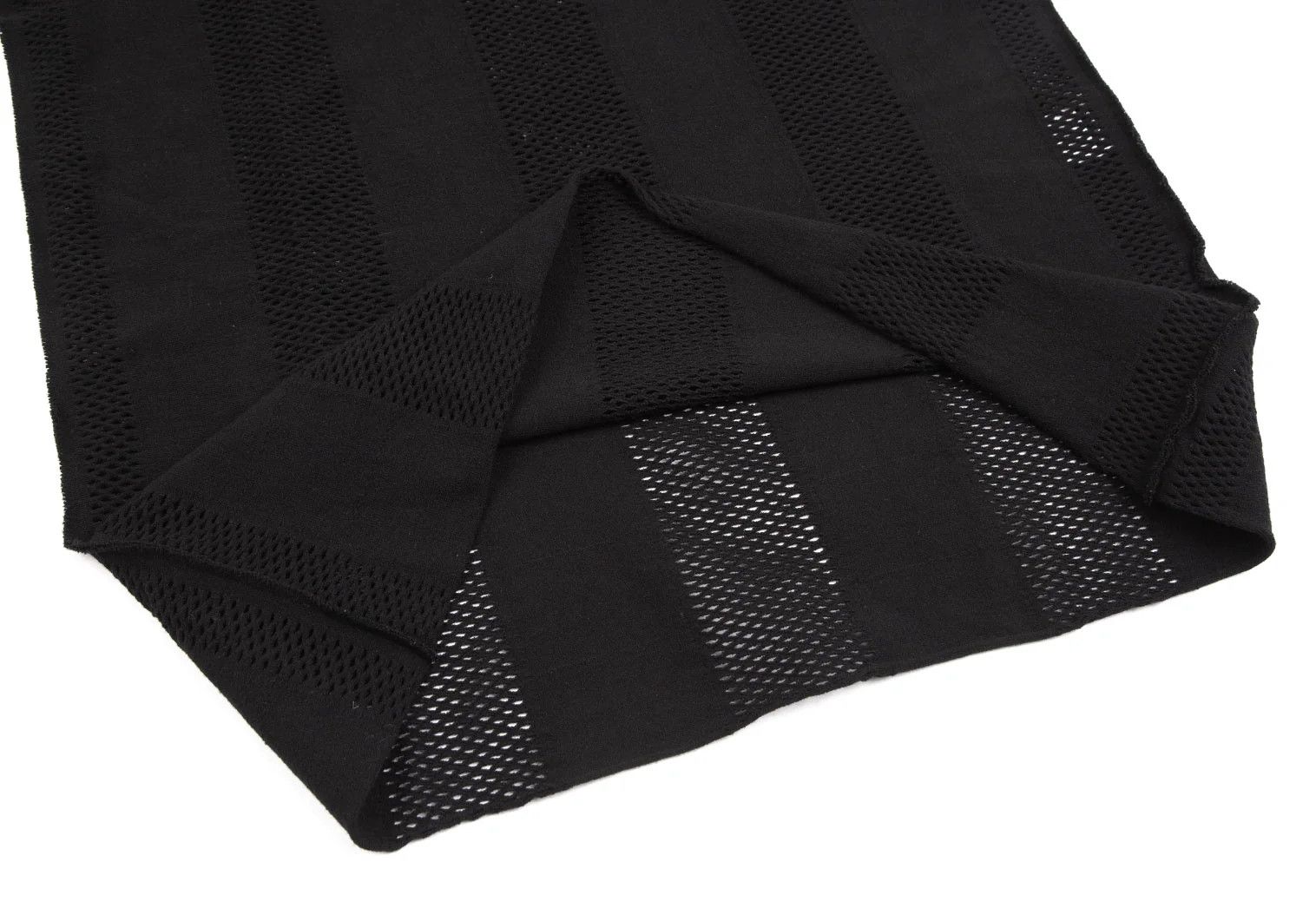 Issey Miyake Mesh Stripe Stretch T-Shirt in Black 4 Size US XL / EU 56 / 4 - 6 Thumbnail