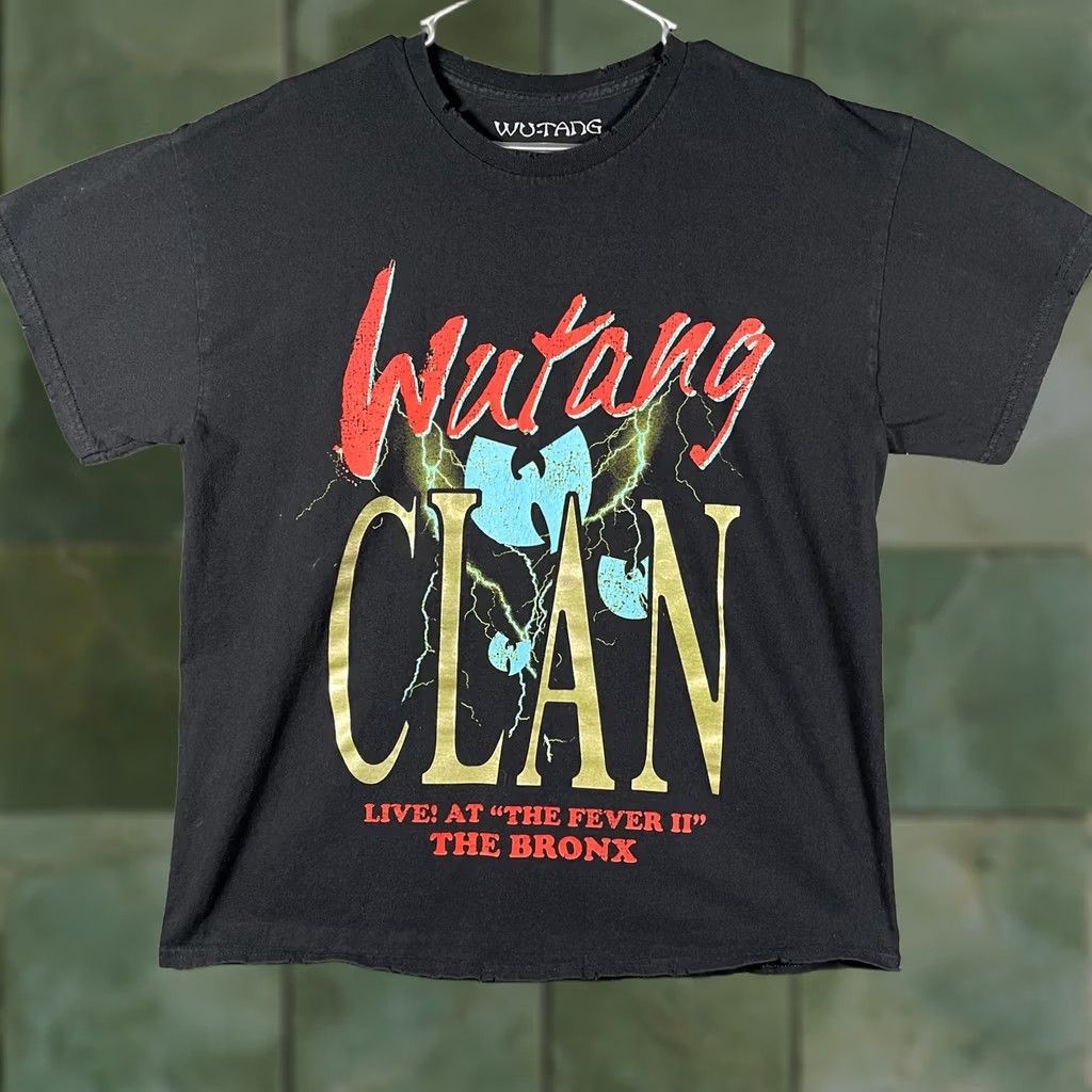 Vintage VINTAGE Wu-Tang Clan Shirt Mens XL Black Live At The Fever II Bronx Hip Hop Tee Size US XL / EU 56 / 4 - 1 Thumbnail