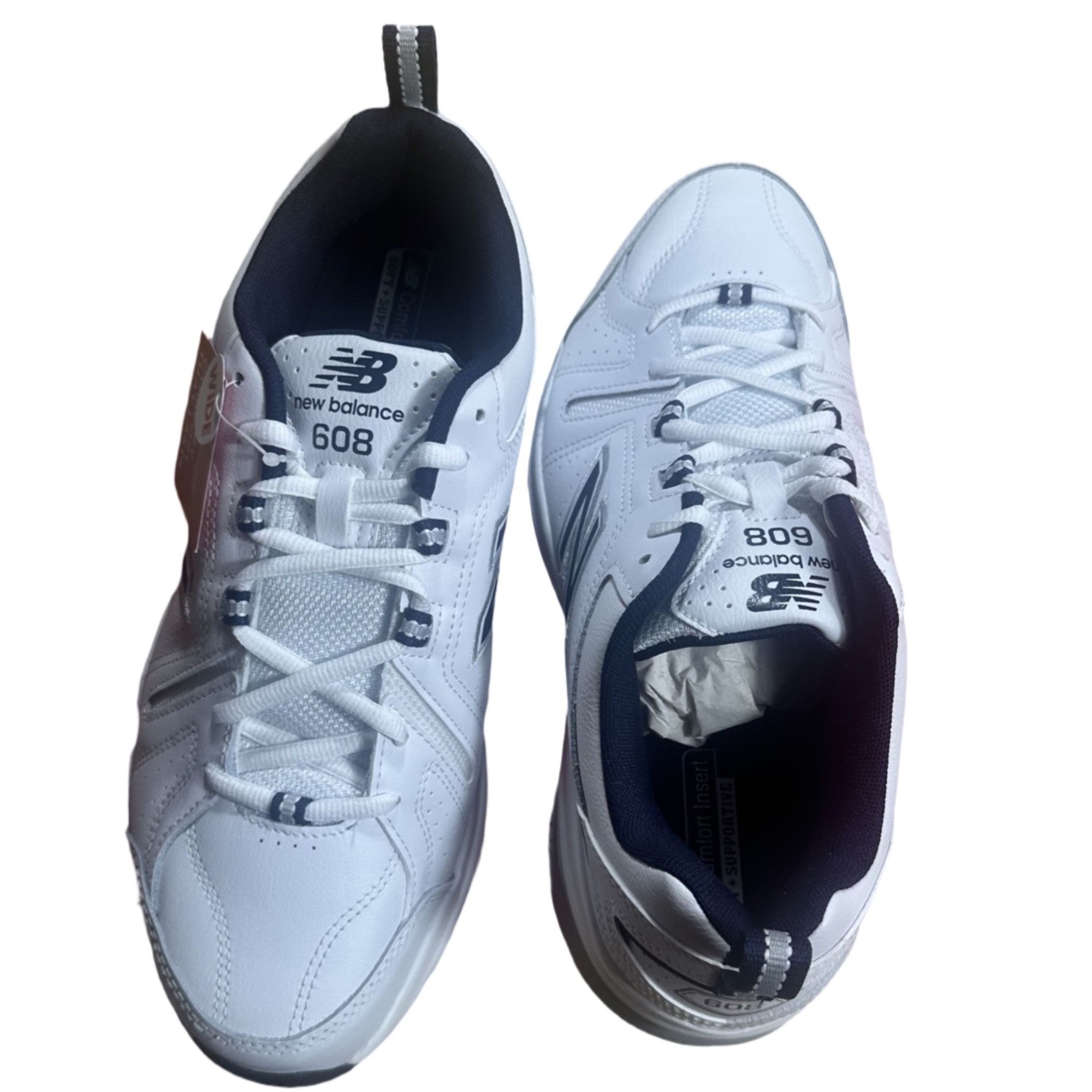 New Balance NWT New Balance Men’s MX608WN5 White Leather Sneakers Size 1 Size US 10 / EU 43 - 1 Thumbnail