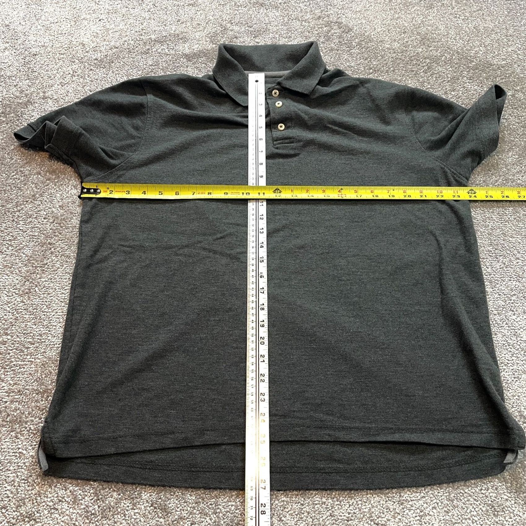 Beverly Hills Polo Club Beverly Hills Polo Club Shirt Mens L Dark Gray Knit Short Sleeve Polo Collared Regular Fit Size US L / EU 52-54 / 3 - 4 Thumbnail