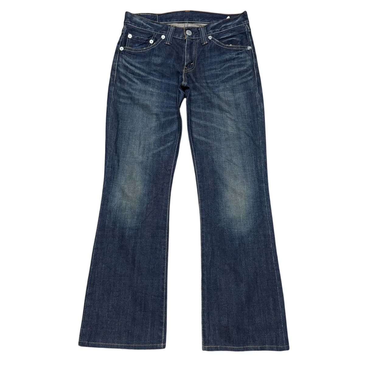 Levi's 2000s Levis 708 Flare Jeans Low Rise Hedi Slimane Size US 30 / EU 46 - 2 Thumbnail