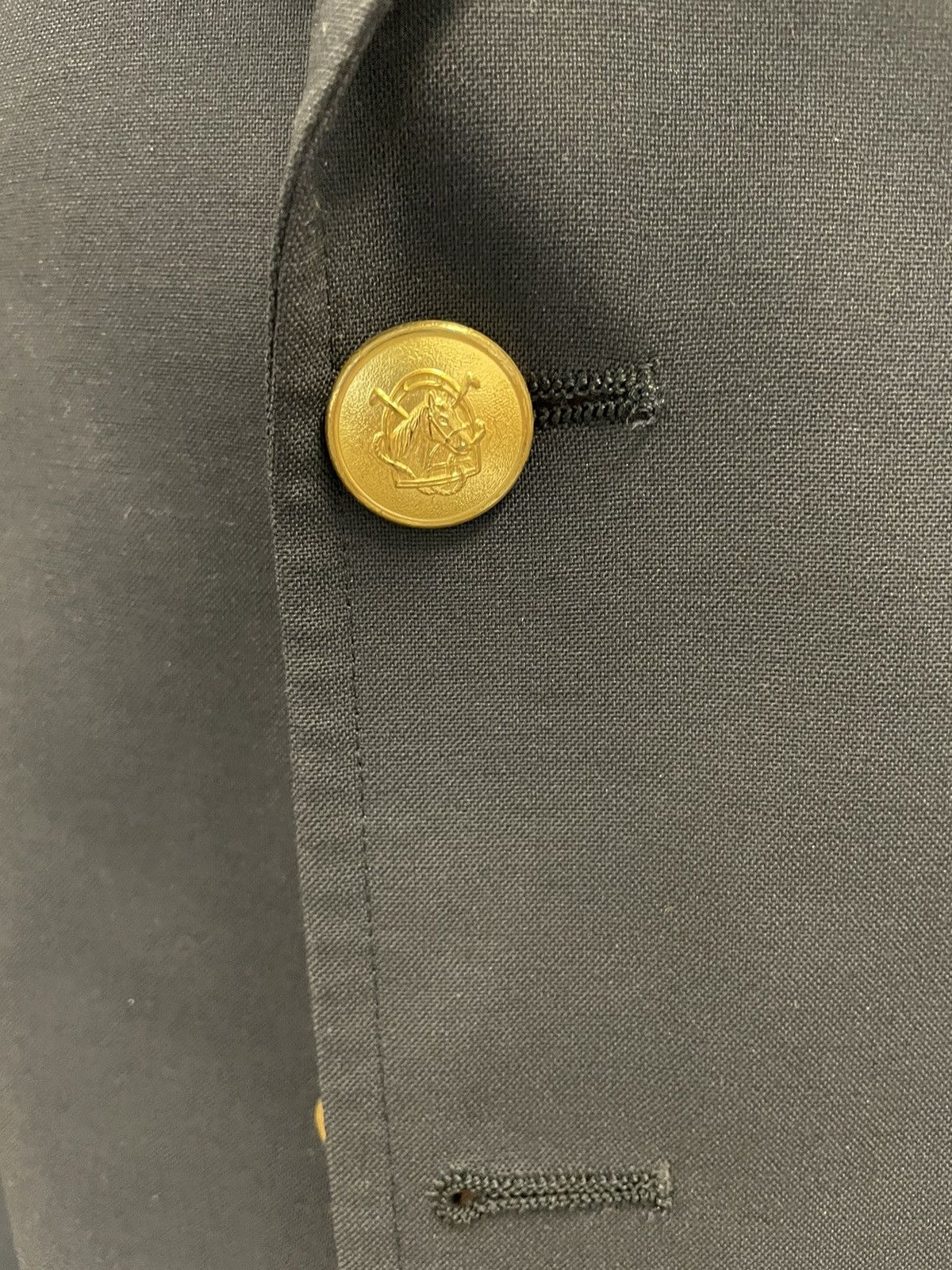 Chaps Ralph Lauren × Vintage The Iconic Navy Wool Blazer Size 40R - 3 Thumbnail