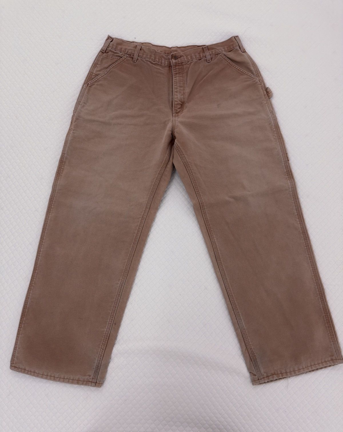 Carhartt vintage carhartt flannel lined carpenters Size US 38 / EU 54 - 1 Thumbnail