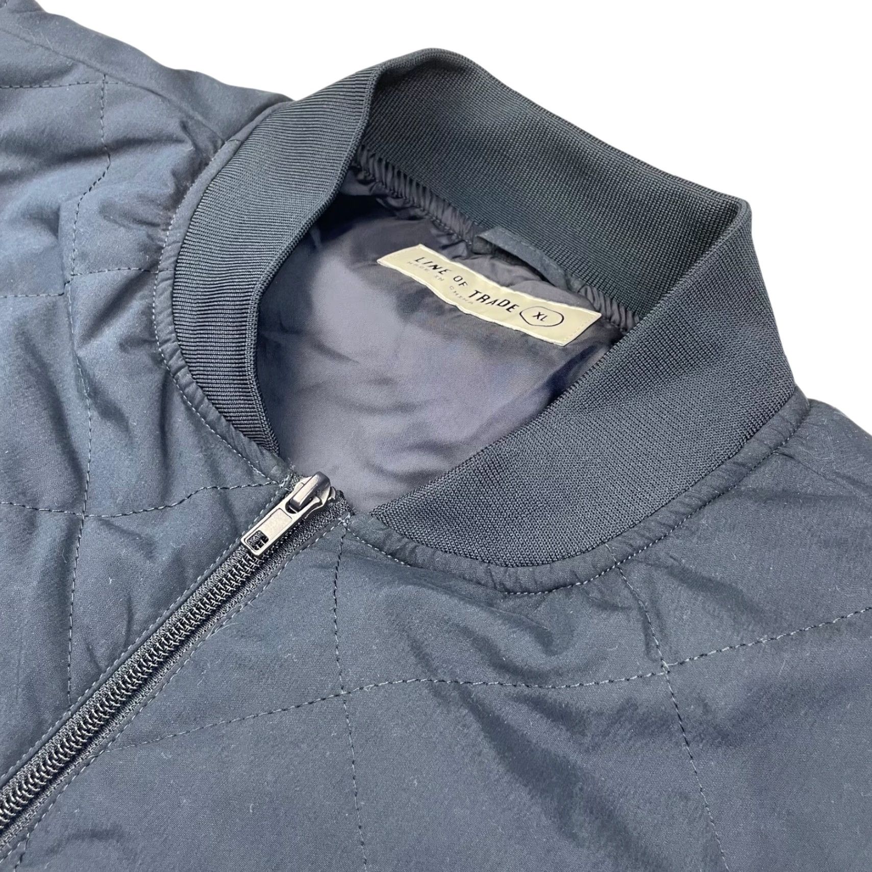 Vintage Line of Trade Men's Full Zip Quilted Vest Navy Blue XL Size US XL / EU 56 / 4 - 2 Thumbnail