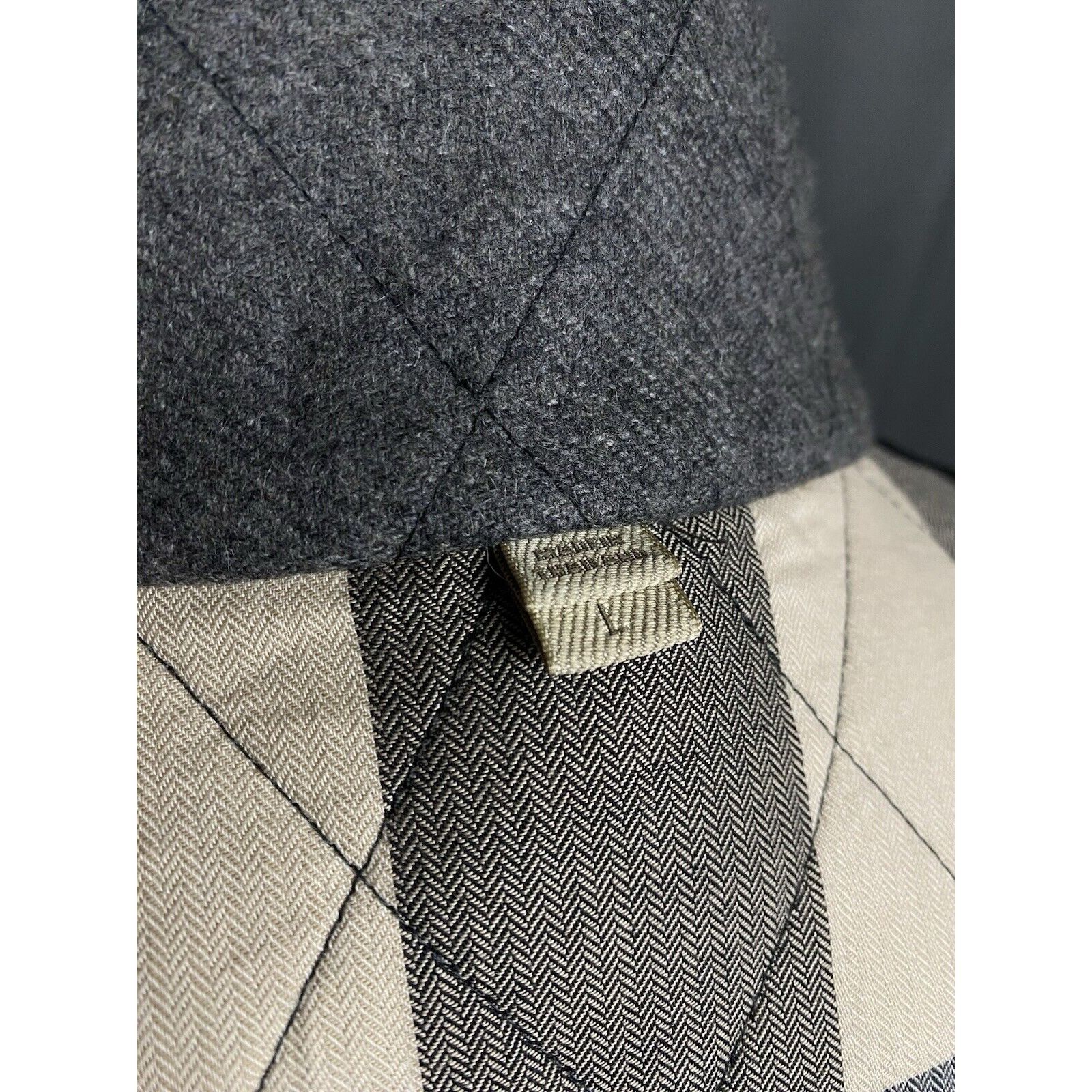 Burberry Burberry Nova Check Lining Men's Gray Quilted Jacket Size L Size US L / EU 52-54 / 3 - 10 Thumbnail
