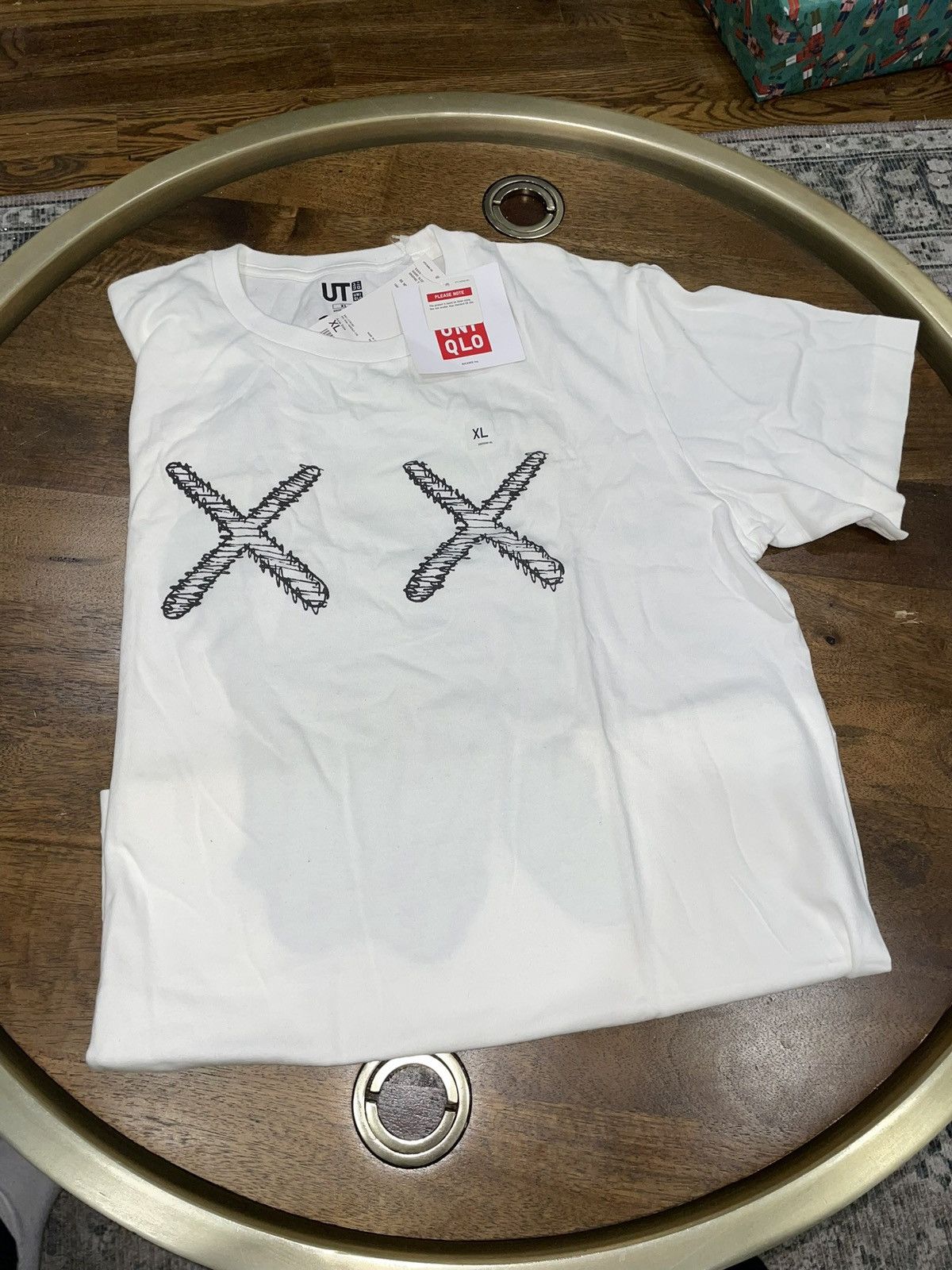 image of Kaws x Uniqlo Ss18 Asian Sizing in White, Men's (Size XL)