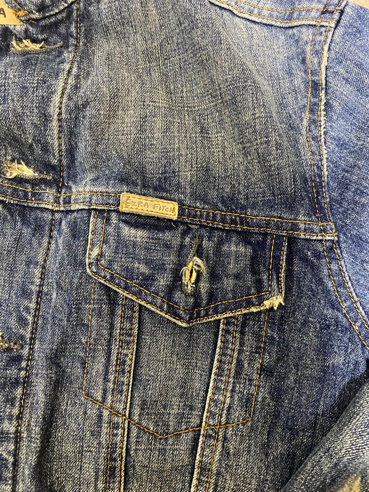 Other Vintage Ezra Fitch Selvedge Denim Jacket – Redline Selvedge Size US L / EU 52-54 / 3 - 10 Thumbnail