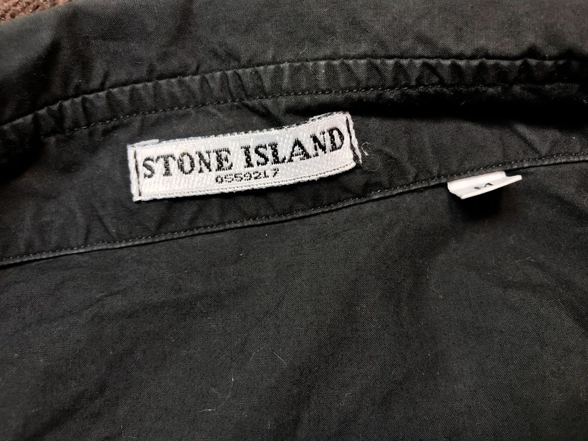 Stone Island × Vintage Stone Island Shirt Dark Black RARE 0559217 overshirt zip Size US M / EU 48-50 / 2 - 7 Thumbnail