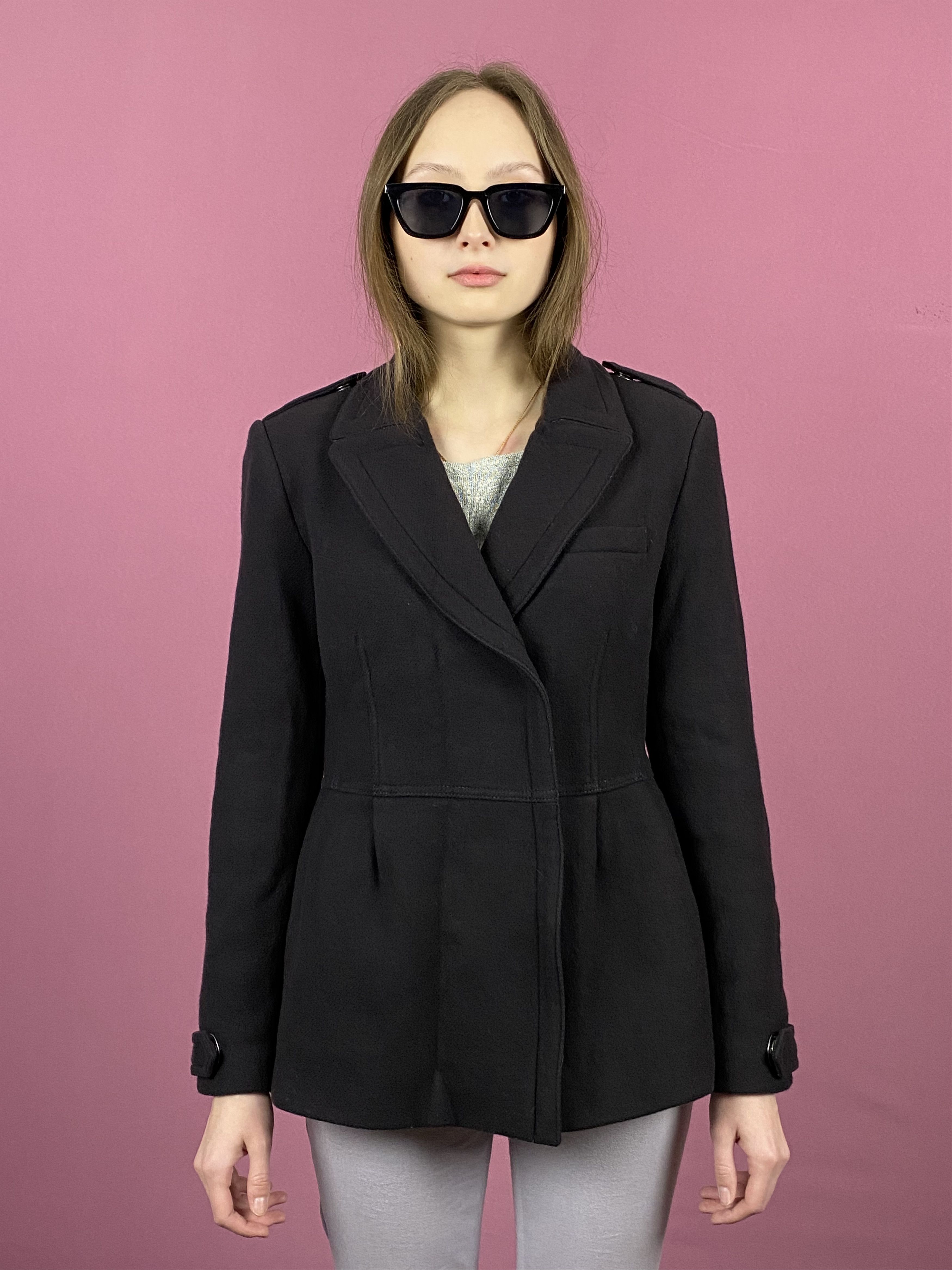Burberry Burberry Brit Vintage Women's Short Coat - US 8 Wool Jacket Size M / US 6-8 / IT 42-44 - 1 Thumbnail
