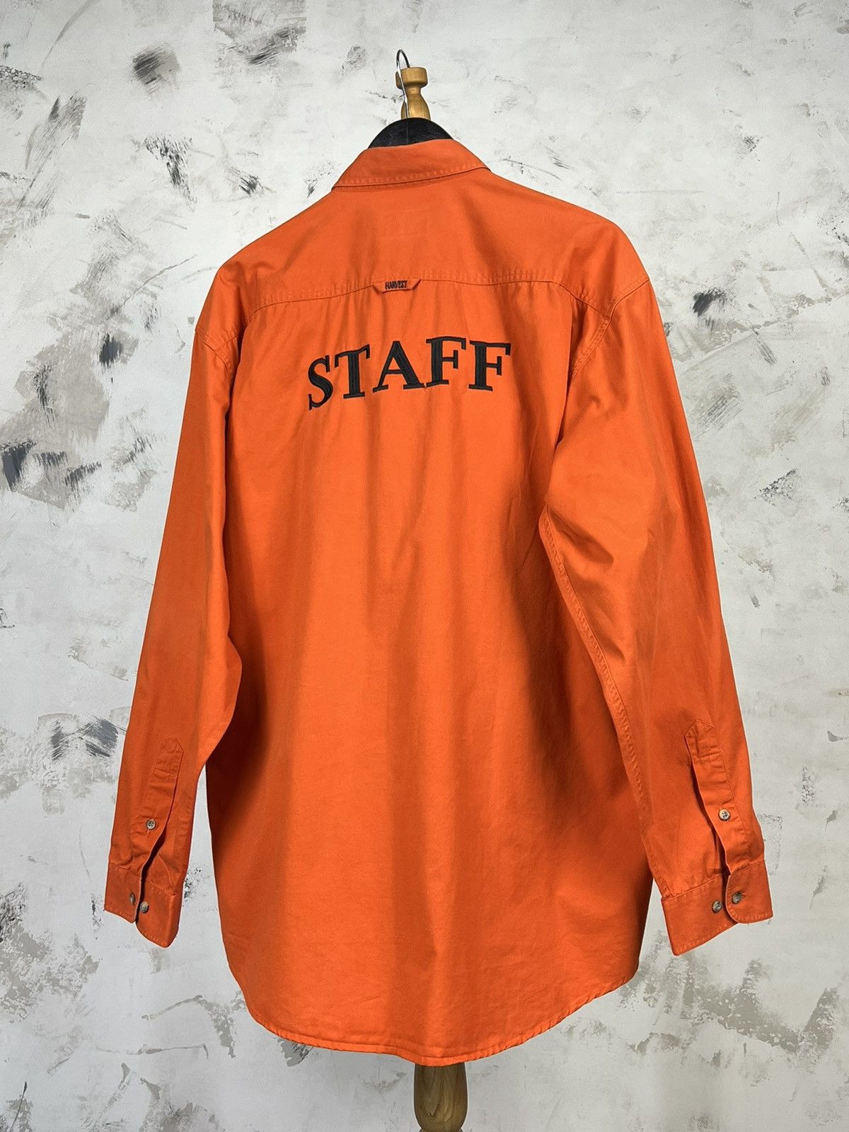 Harley Davidson Vintage Harley Davidson Staff Work Shirt Size L - XL Size US XL / EU 56 / 4 - 5 Thumbnail