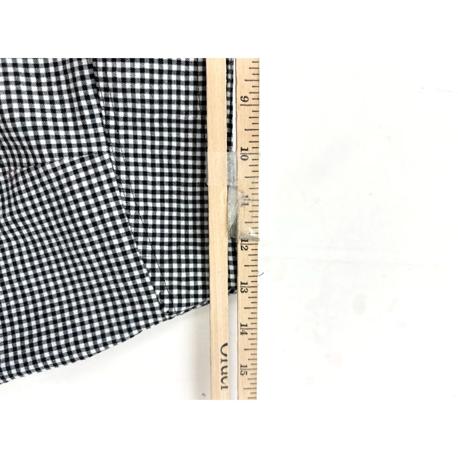 Vintage Carolina Blues Shorts Womens 6 Black White Check Bermuda 4" Inseam Wrap Front Skort Casual Womens Size 28" / US 6 / IT 42 - 7 Thumbnail