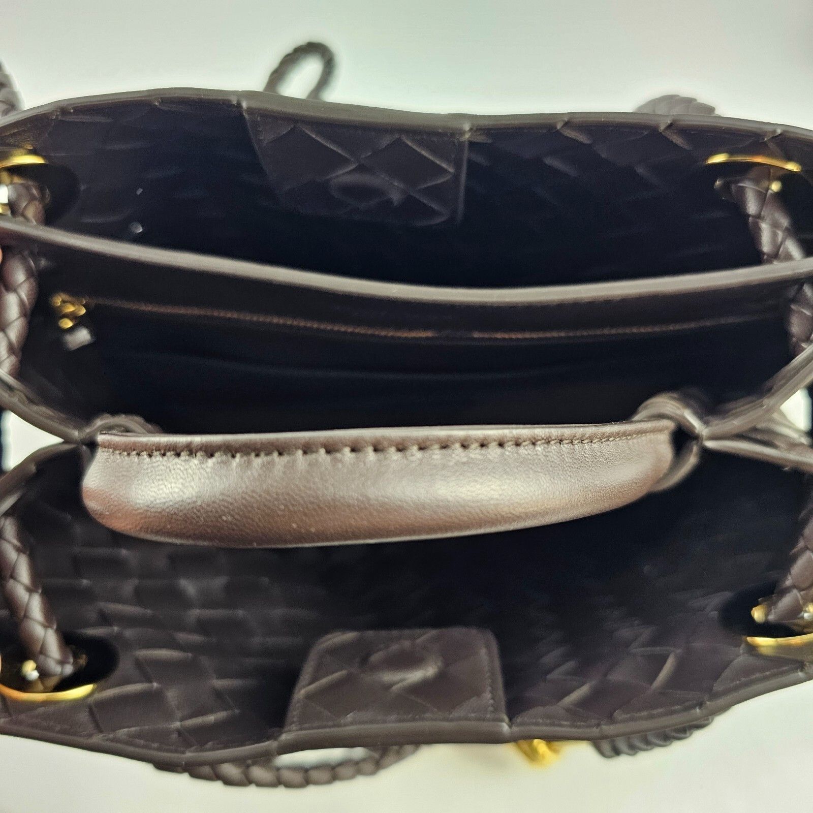 Bottega Veneta BOTTEGA VENETA Andiamo Small $4700 Black Leather Top Handle Size ONE SIZE - 9 Thumbnail