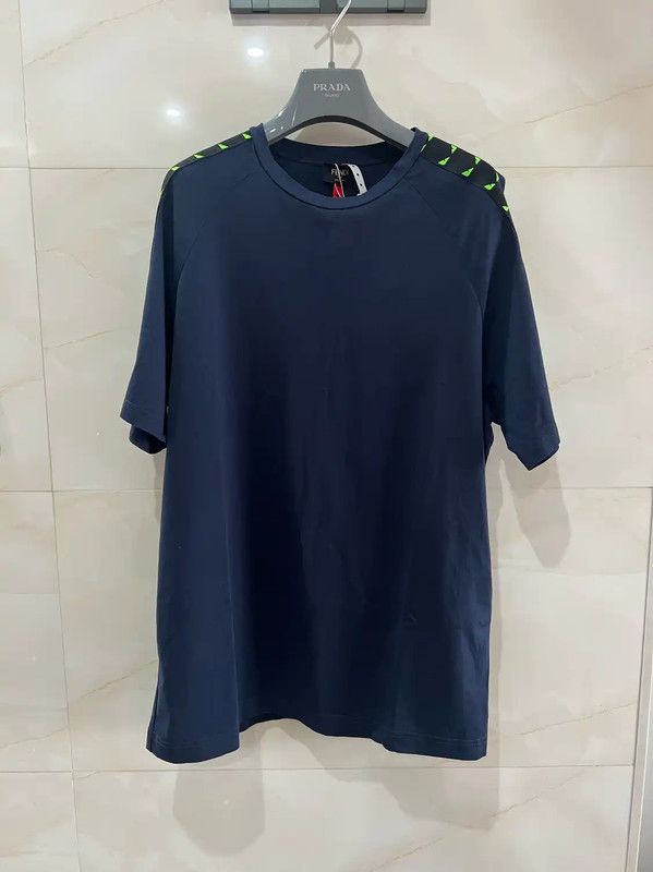Fendi Fendi Summer Navy Cotton Men's T-shirt 0089 Size US L / EU 52-54 / 3 - 1 Thumbnail