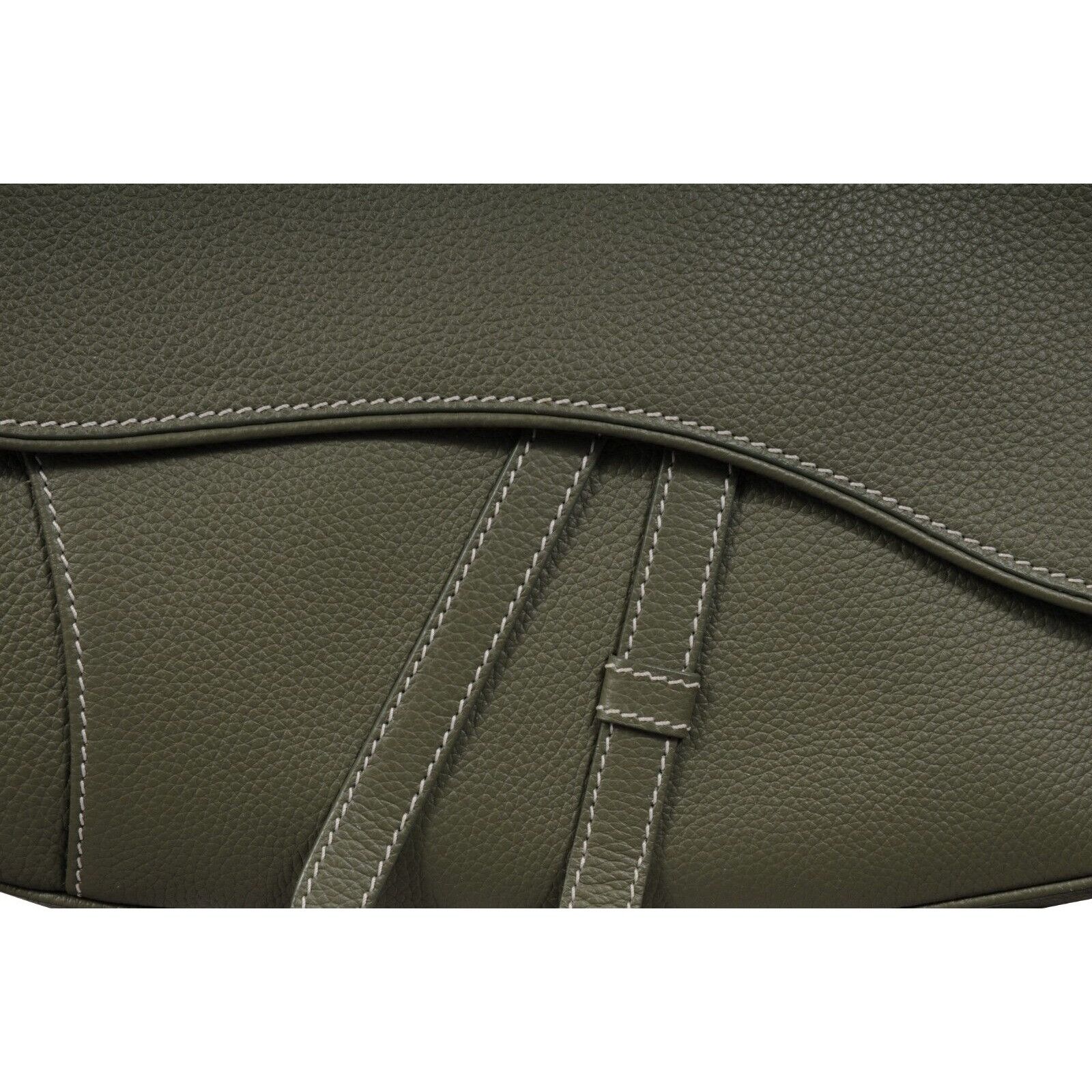 Dior Saddle Bag Green Leather Cargo Crossbody Travel Size ONE SIZE - 3 Thumbnail