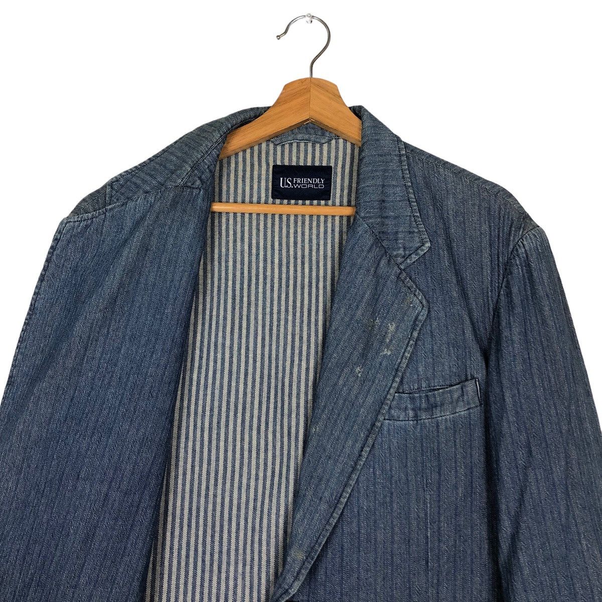 Japanese Brand 🔥Vintage Denim Jacket US World Inspire Kapital Japan Size US M / EU 48-50 / 2 - 12 Thumbnail