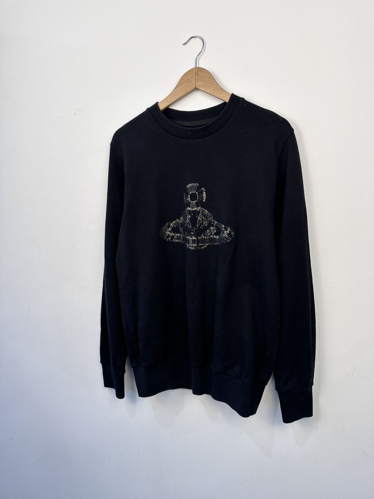 Vivienne Westwood Vivienne Westwood MAN Black Sweatshirt Orb Logo Size L Size US L / EU 52-54 / 3 - 4 Thumbnail