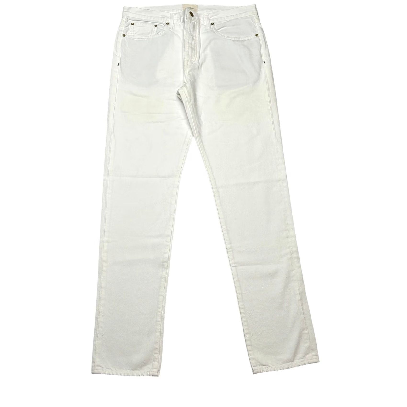 Sid Mashburn Sid Mashburn Jeans Straight 36x34 White Garment Dyed Denim Mens Size US 36 / EU 52 - 2 Thumbnail