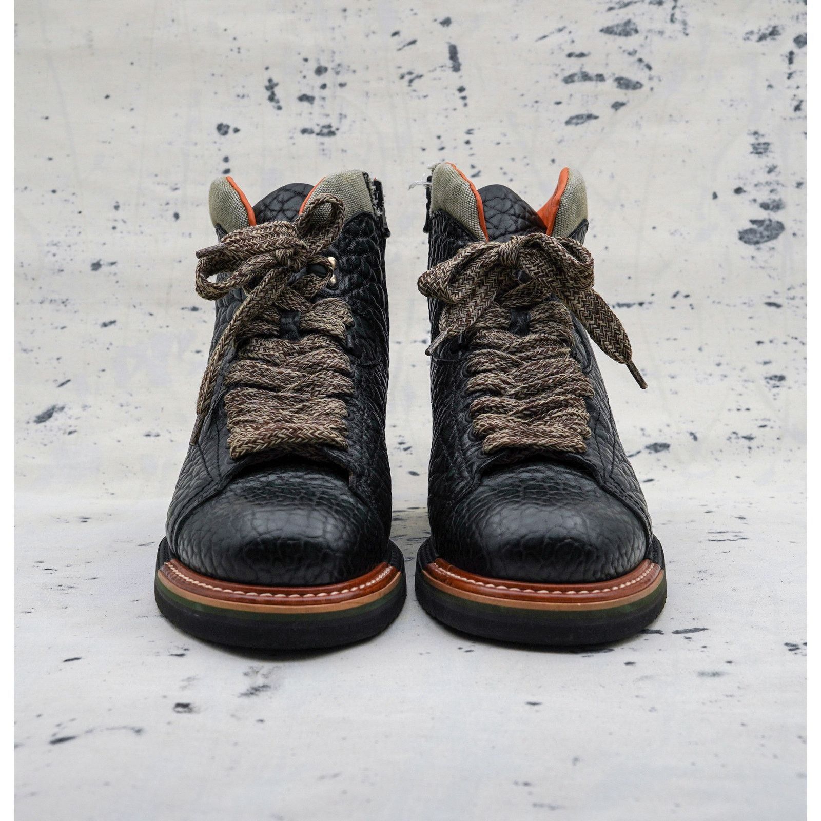 Santoni Santoni grain textured leather hiking vibram gumlite boots Size US 8 / EU 41 - 2 Thumbnail