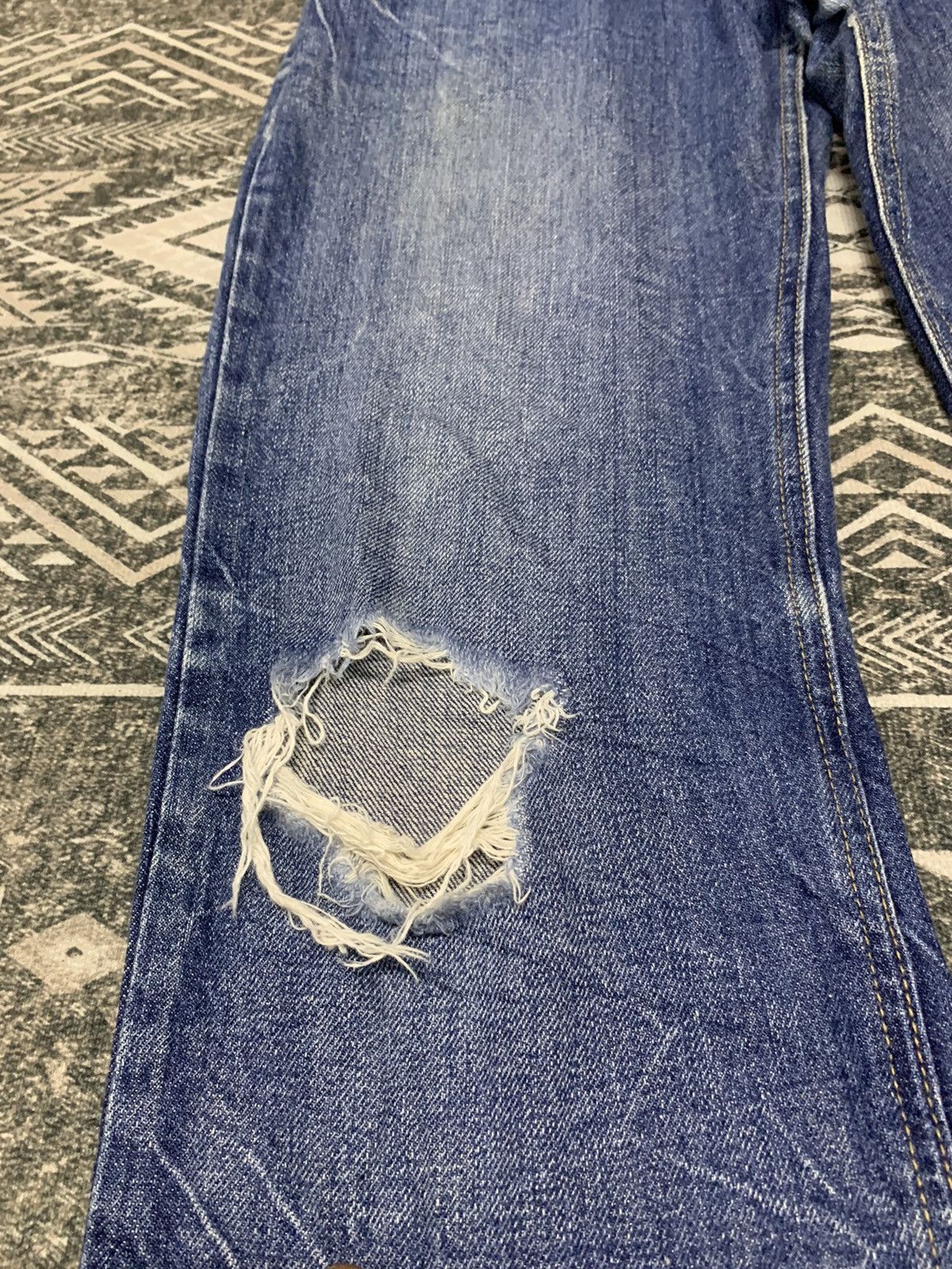 If Six Was Nine 🔥DOUBLE WAIST🔥PPFM INSPIRED JAPANESE UNBRAND DISTRESSED Size US 30 / EU 46 - 4 Thumbnail
