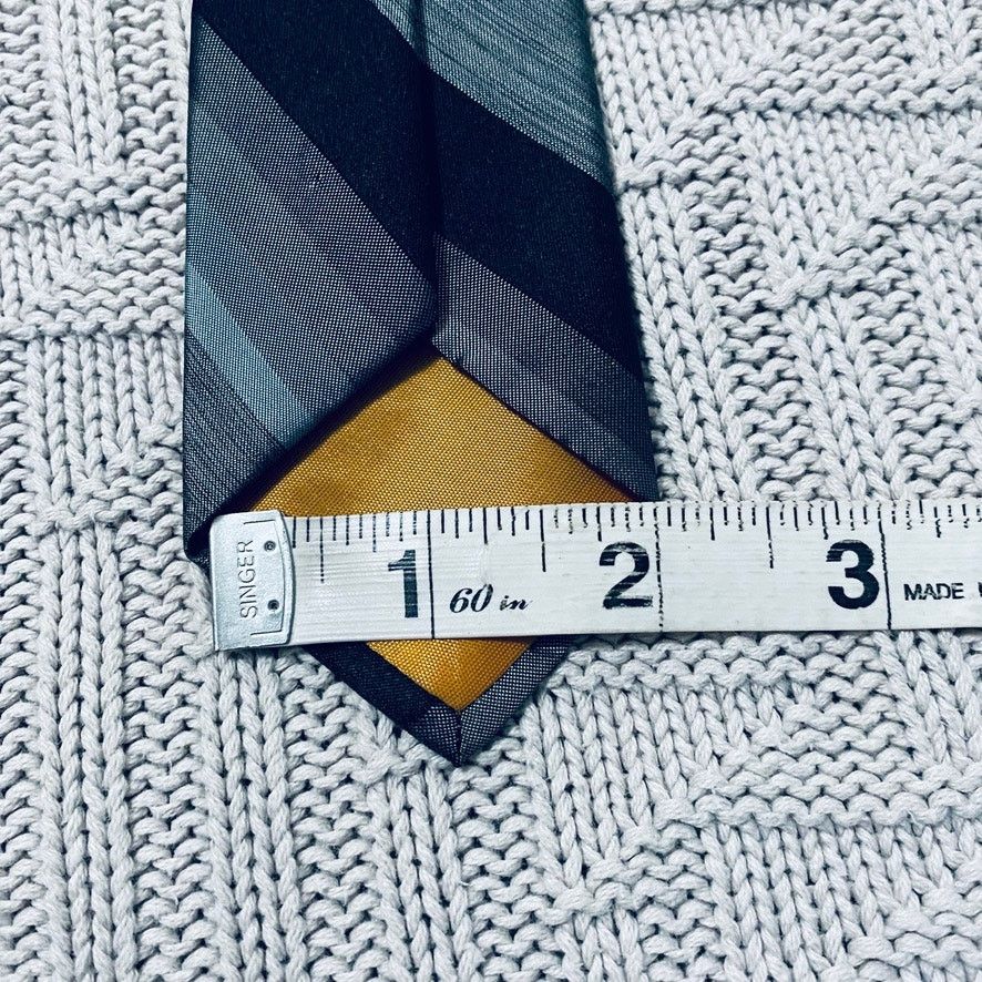 Vintage Vintage silver gray ombre striped silk tie Size ONE SIZE - 5 Thumbnail