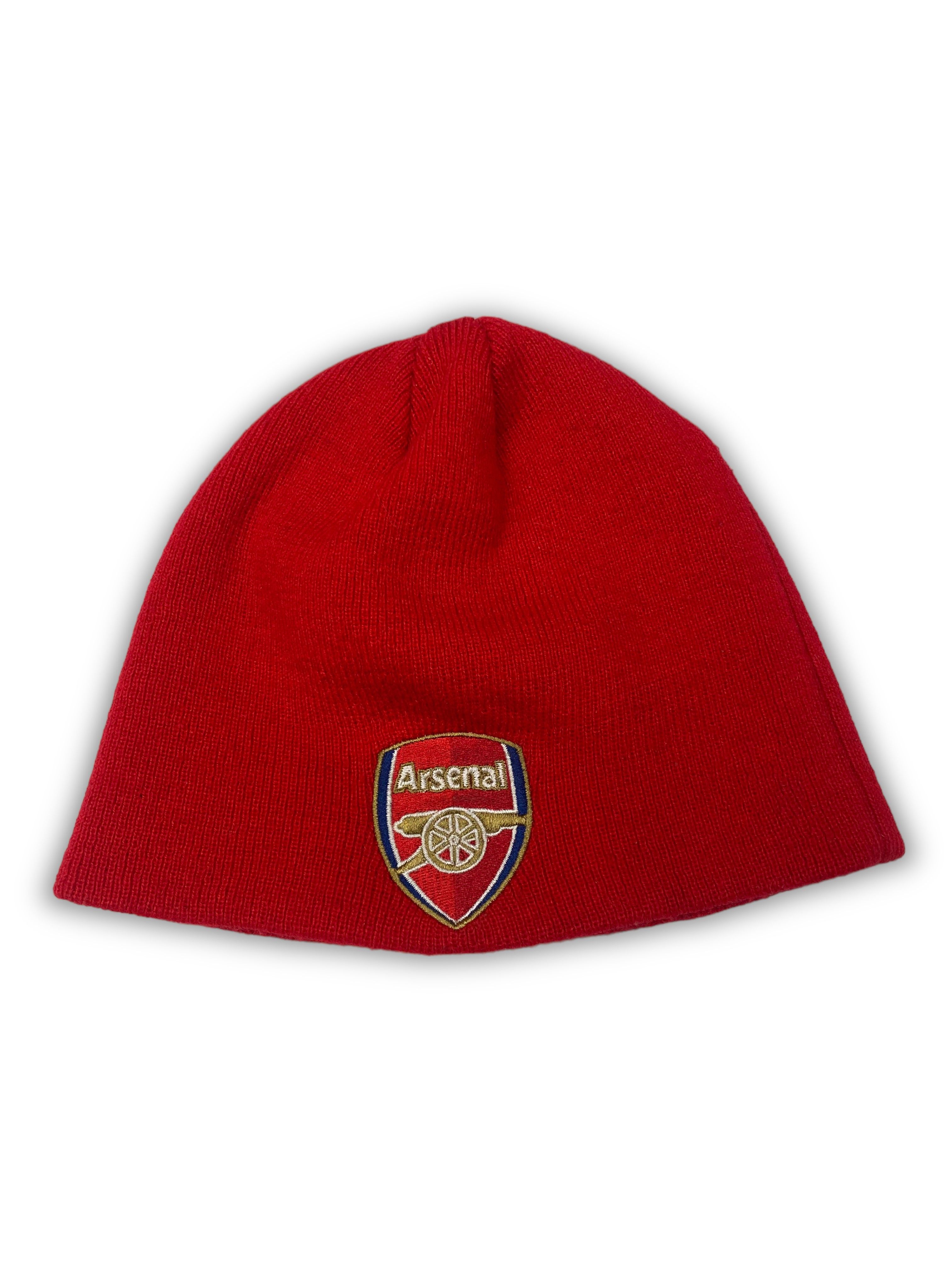 Pre-owned Hat Club X Soccer Jersey Vintage Arsenal Soccer Club Red Logo Beanie Y2k M557