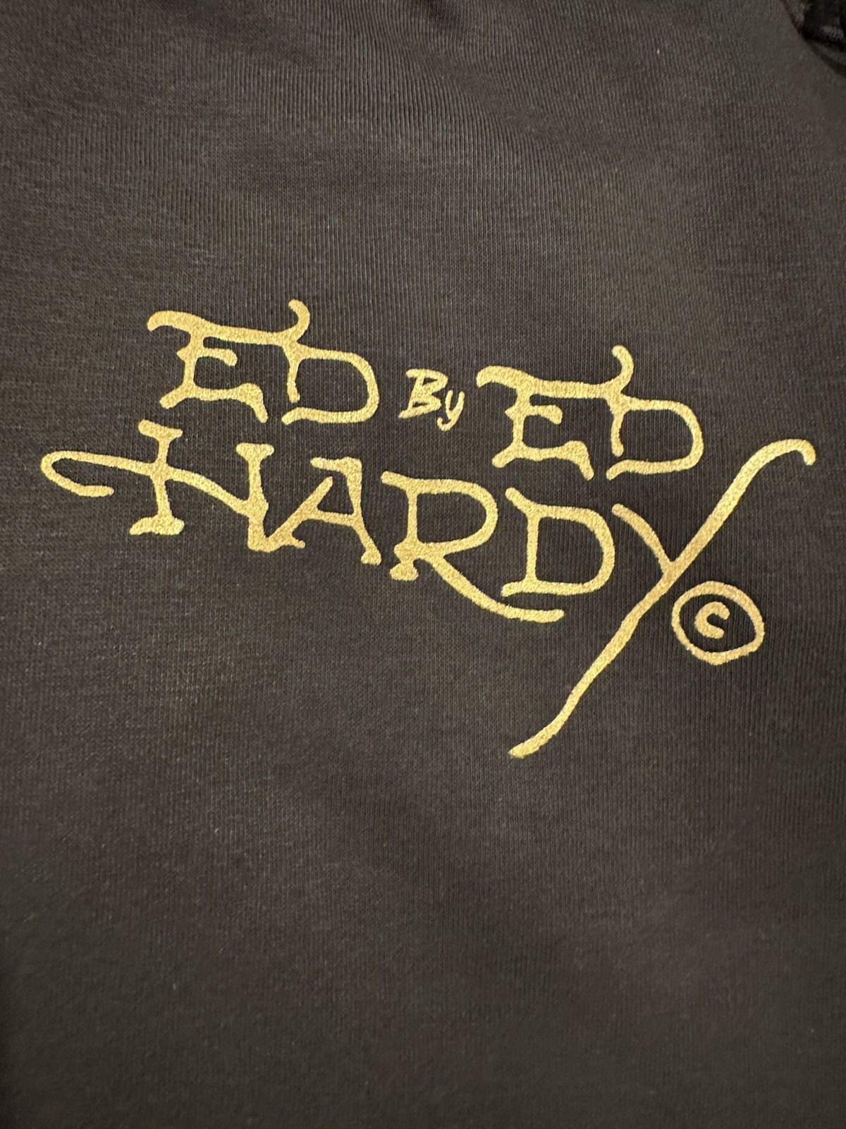 Ed Hardy Ed Hardy Sweatpants Mens Size Large Black Skeleton Joggers Size US 33 - 3 Thumbnail