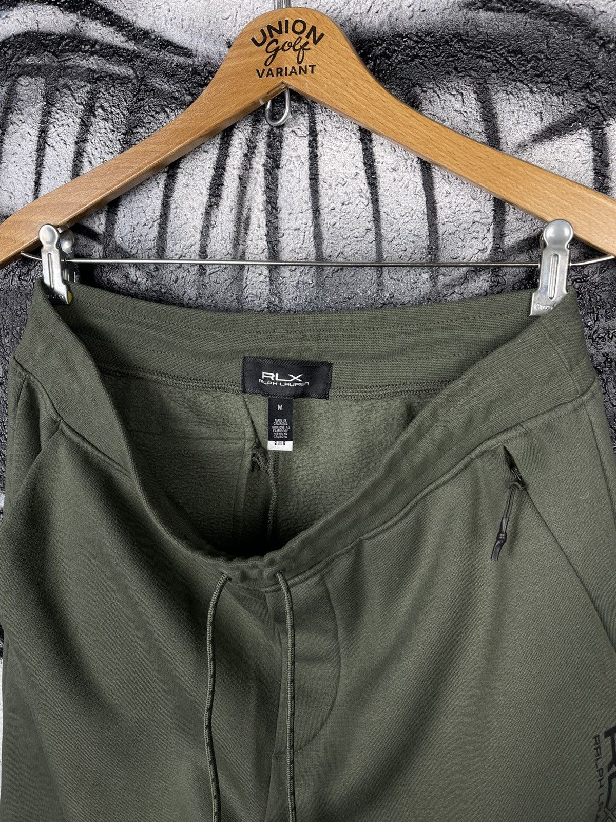 RLX Ralph Lauren RLX Ralph Lauren Olive Fleece Jogger Men’s Size M Size US 32 / EU 48 - 6 Thumbnail