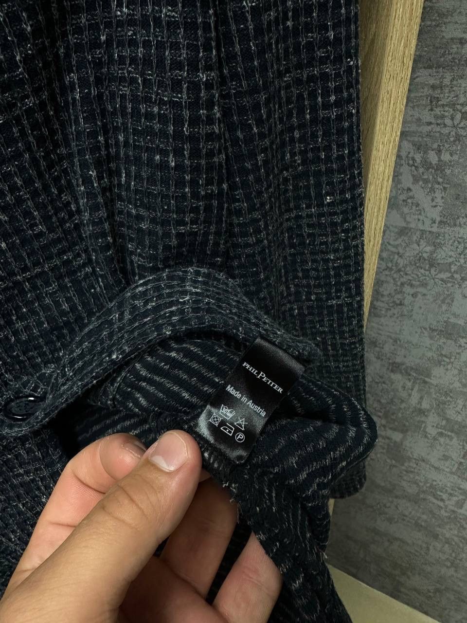 Philipp Plein × Vintage Vintage Phil Petter Black Speckled Cardigan Size US M / EU 48-50 / 2 - 10 Thumbnail