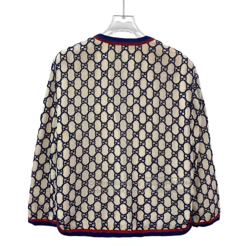 Gucci Gucci Color-blocked mesh logo jacquad full print cotton si Size S / US 4 / IT 40 - 2 Thumbnail