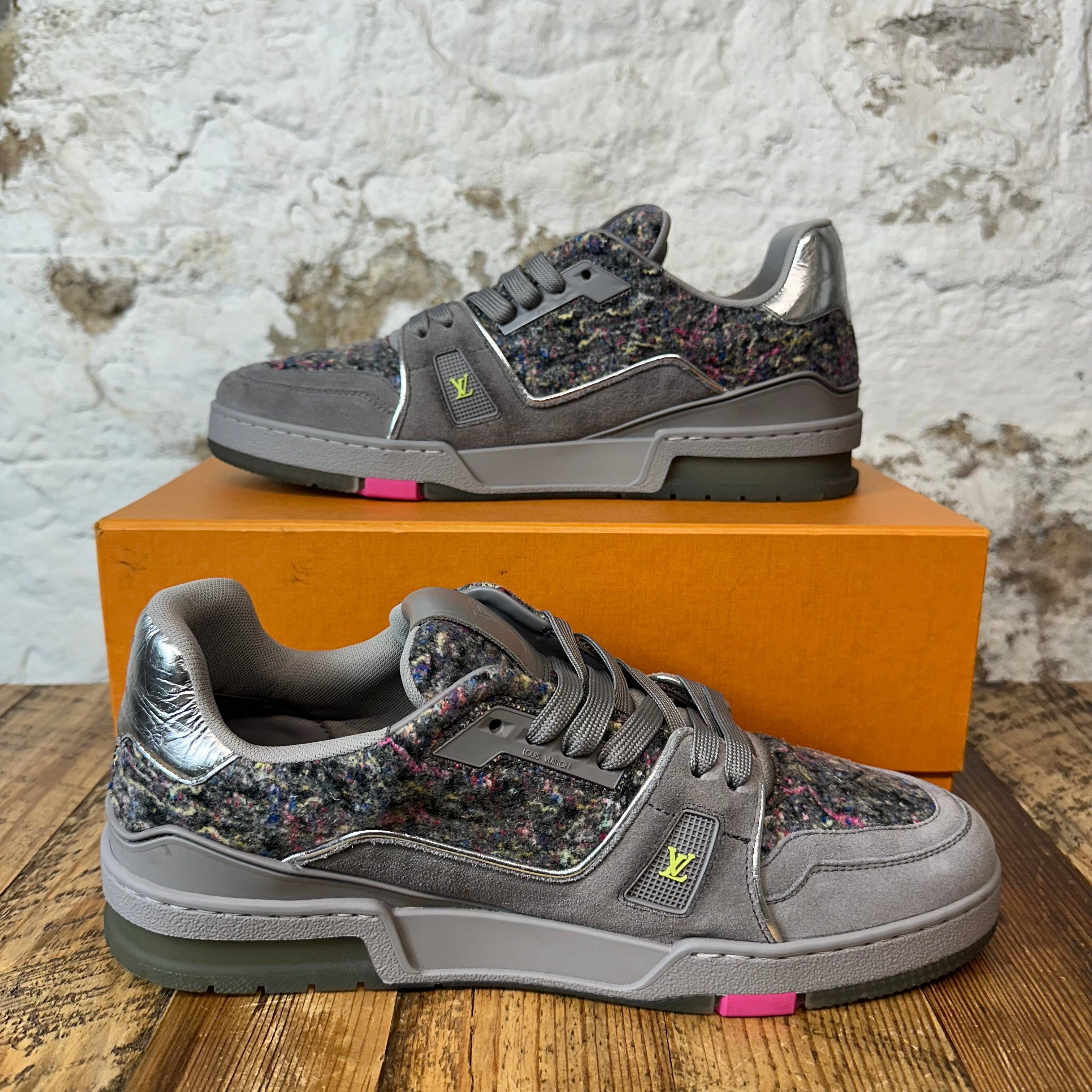 Louis Vuitton Louis Vuitton Gray Mulitcolor Trainer Sz 10.5 (9LV) Size US 10.5 / EU 43-44 - 2 Thumbnail