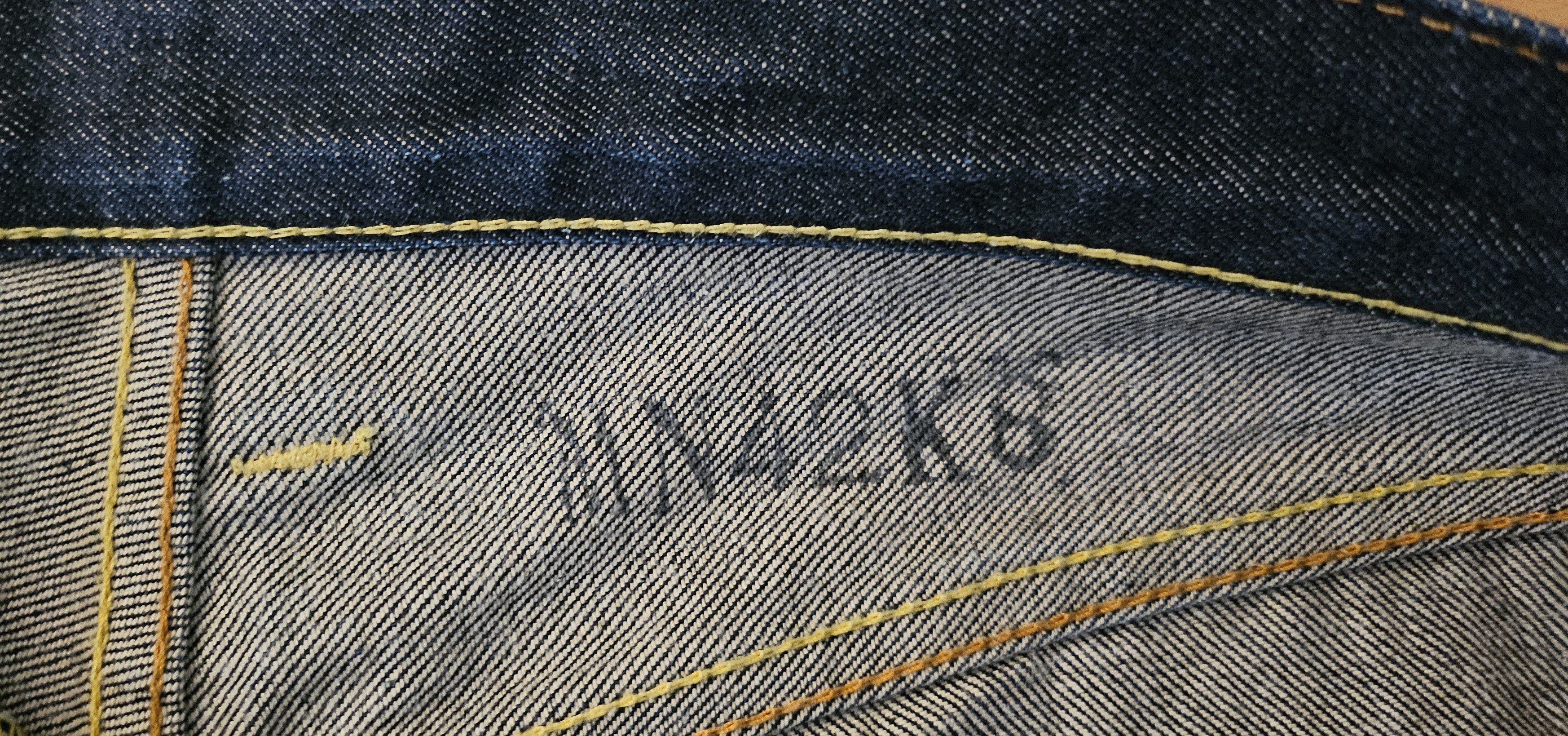 Evisu Evisu 2000 Style Hand Painted Red Daicock and Kanji Jean Size US 34 / EU 50 - 4 Thumbnail