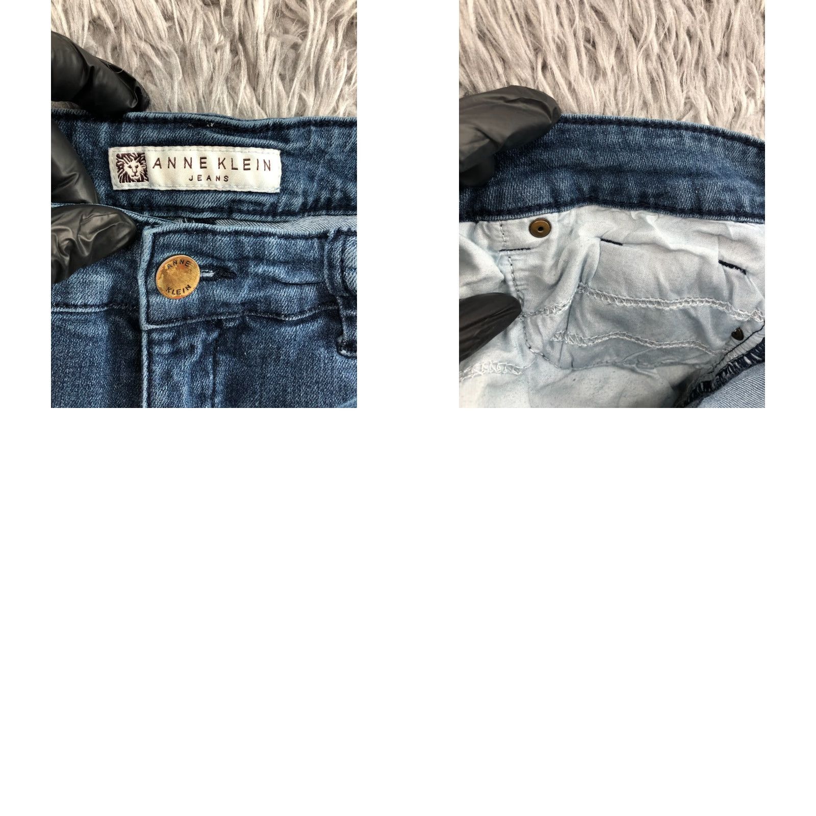 Anne Klein VINTAGE Anne Klein Skinny Jeans - 10 Womens Medium Wash Blue Flaw Size 32" / US 10 / IT 46 - 9 Thumbnail