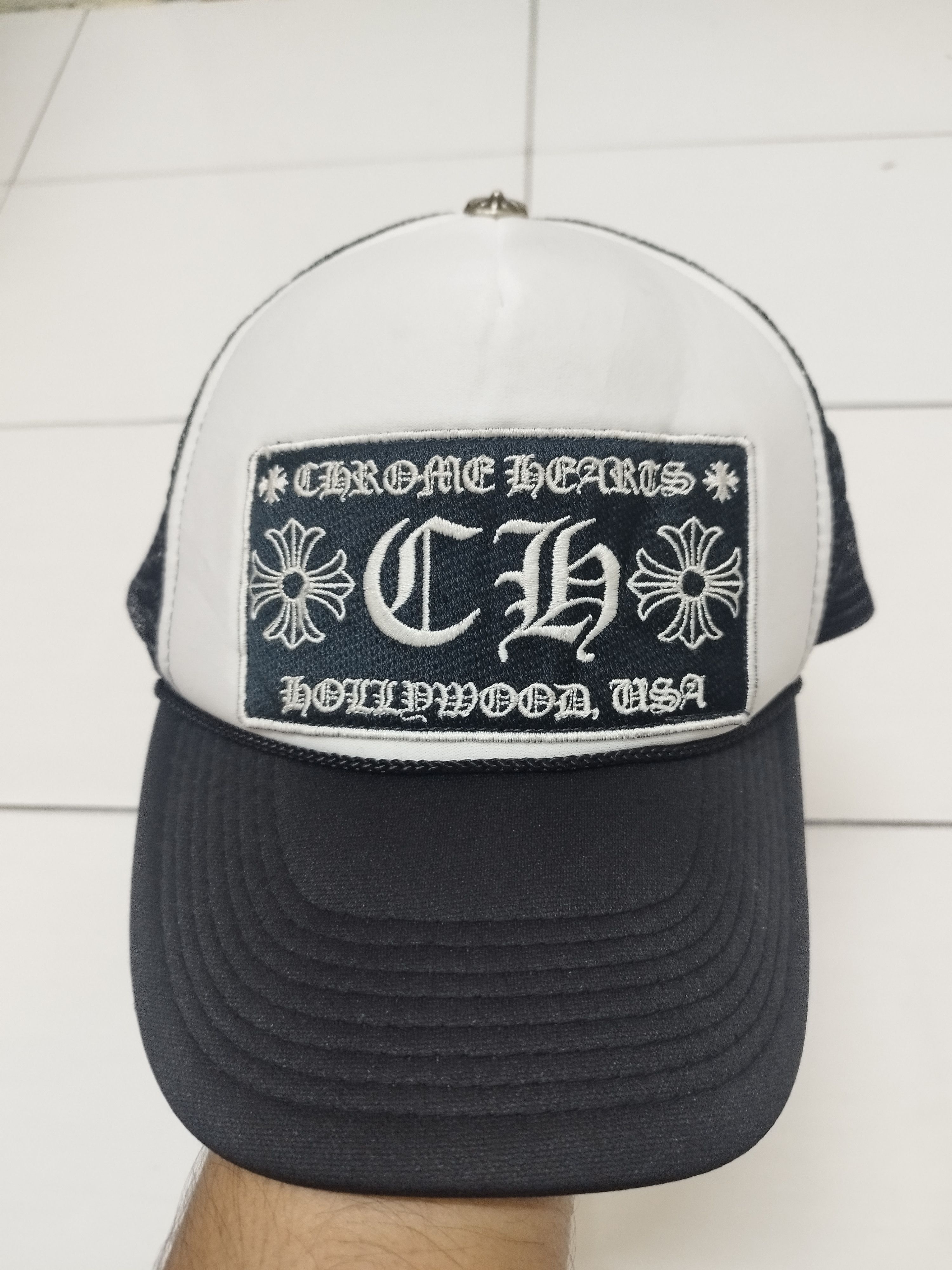 Vintage Chrome Hearts CH Hollywood Trucker Hat Otto