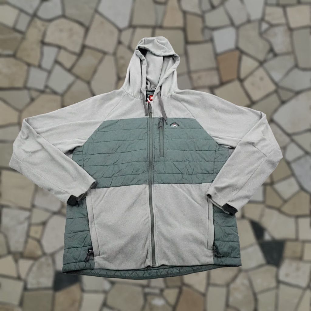 686 686 Mens Large Gray Hybrid Puffer Fleece Hoodie Full Zip Jacket Snowboarding Size US L / EU 52-54 / 3 - 1 Thumbnail